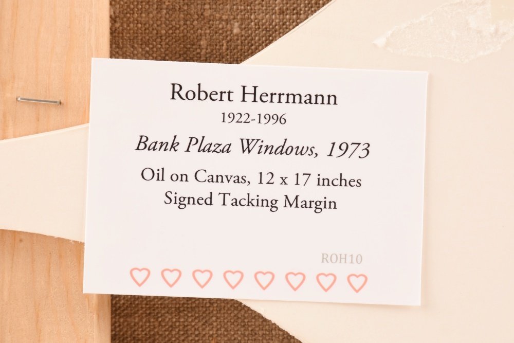 Robert Herrmann (1922-1996) "Bank Plaza Windows"