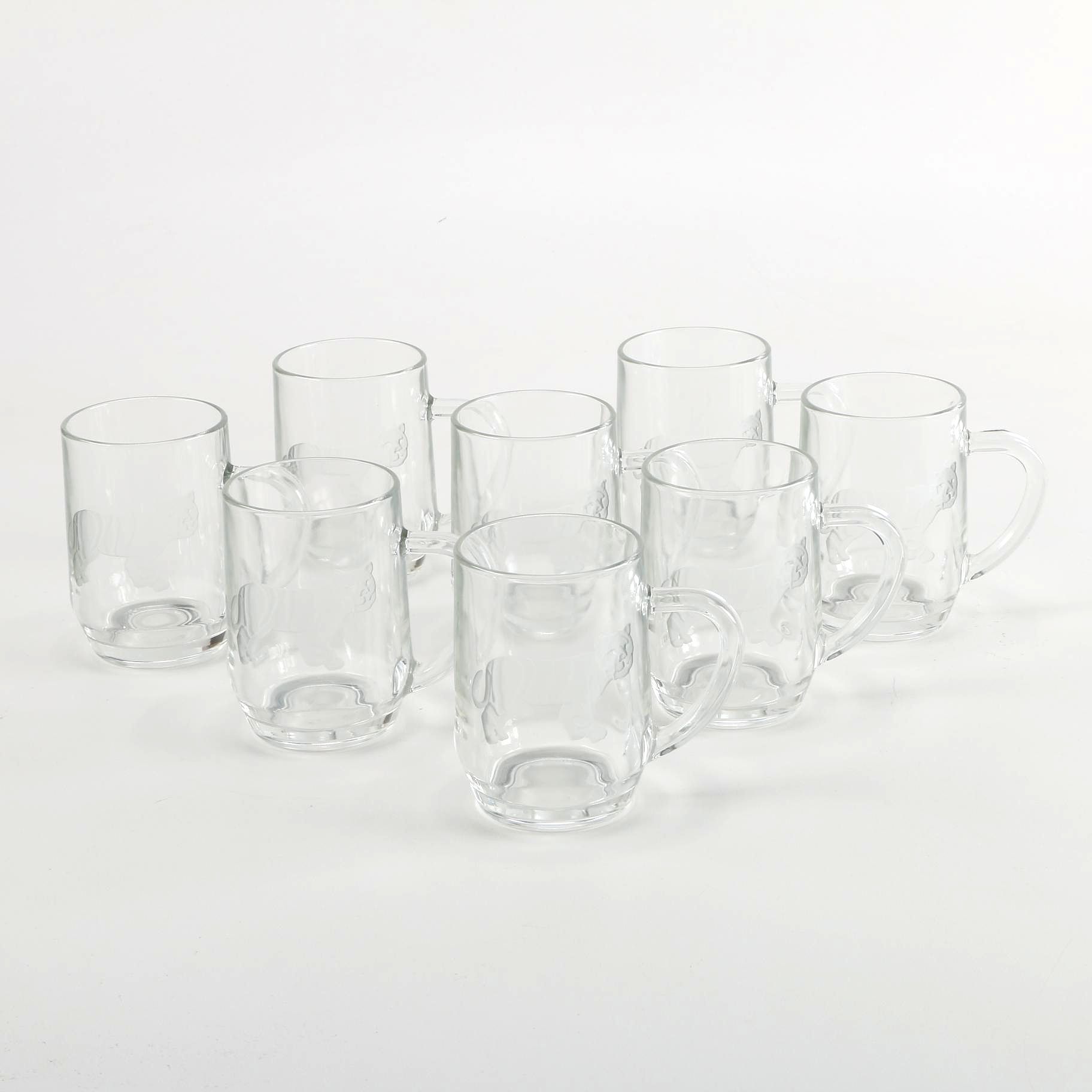 Etched Glass Mugs