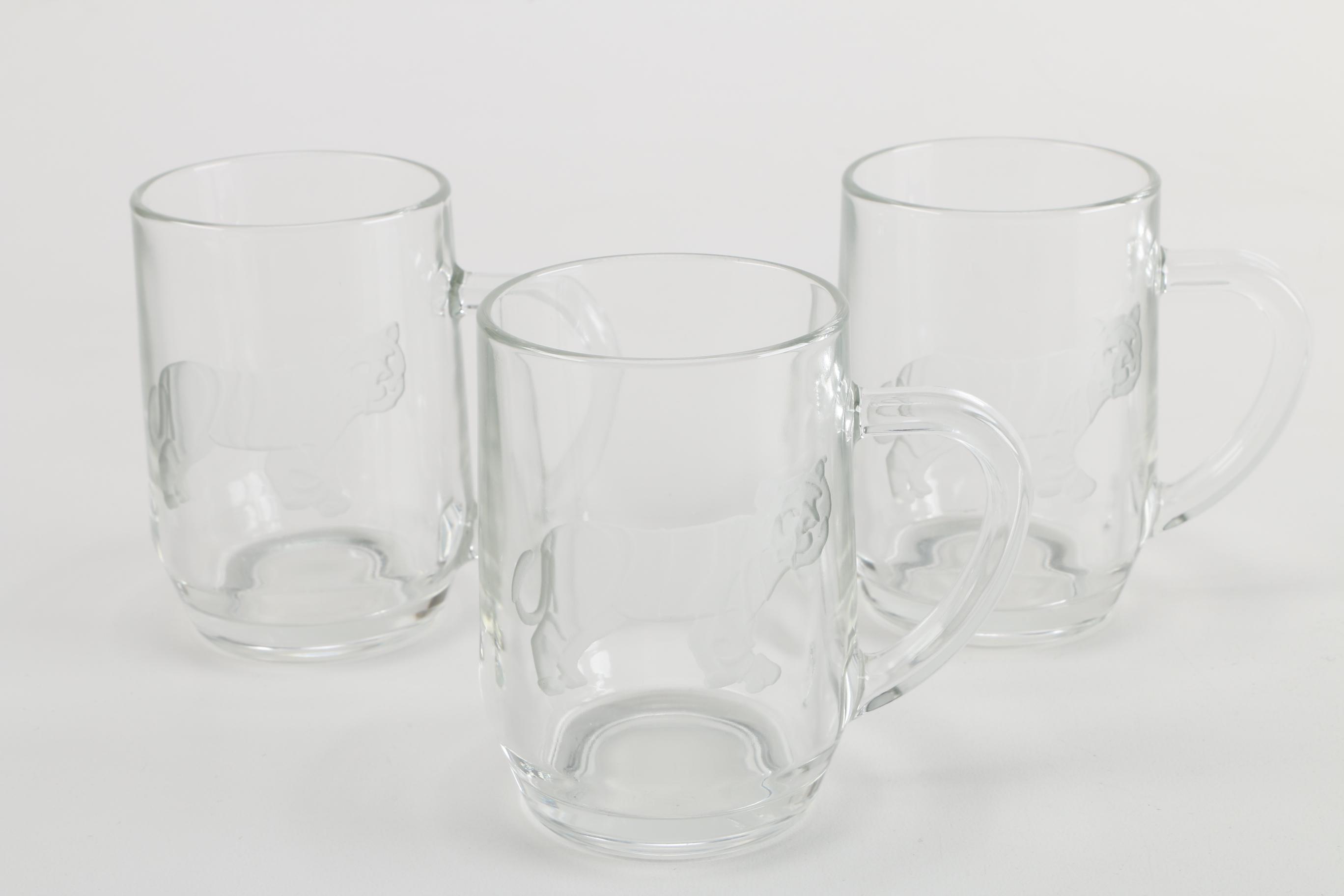 Etched Glass Mugs