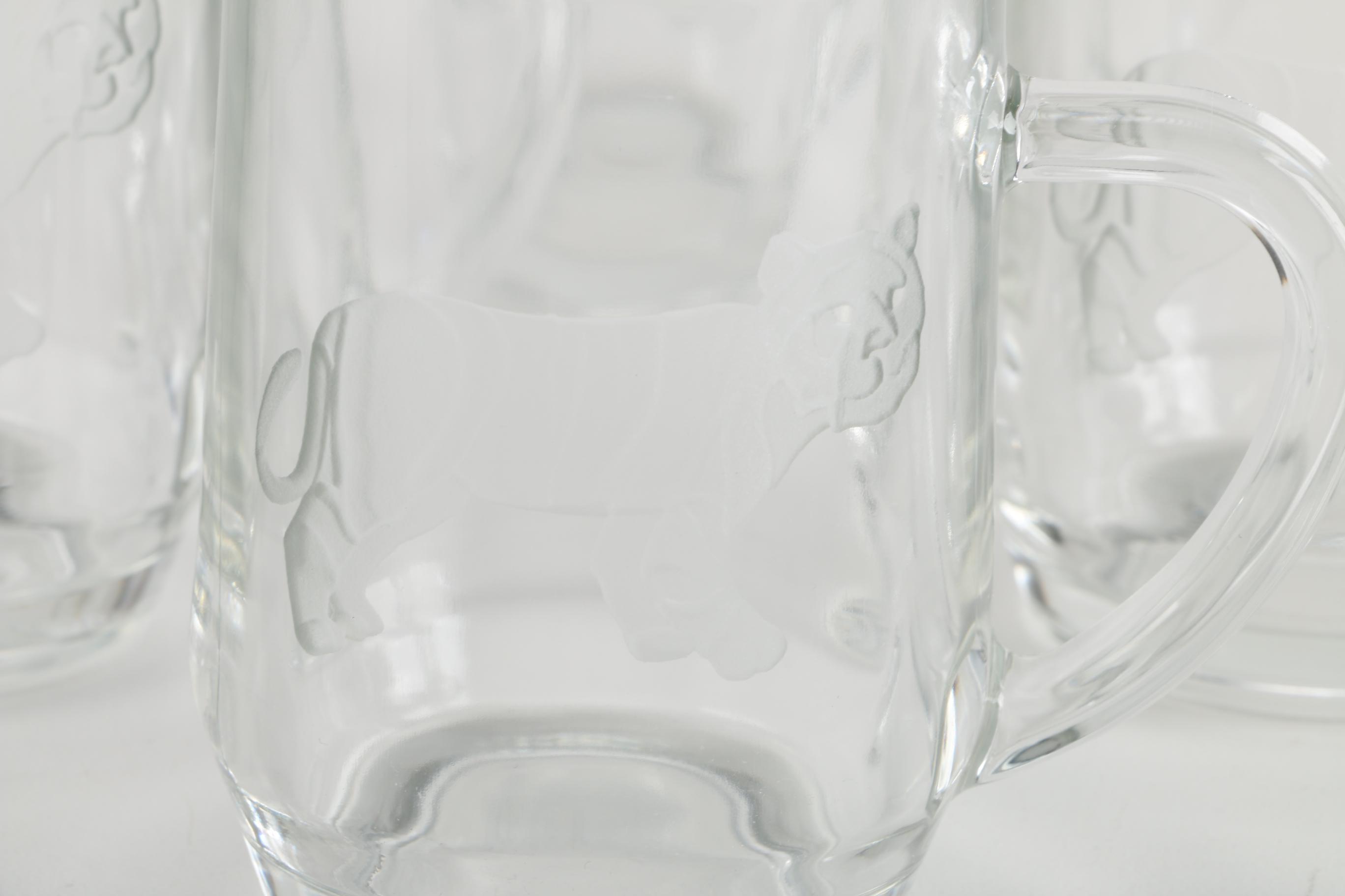 Etched Glass Mugs