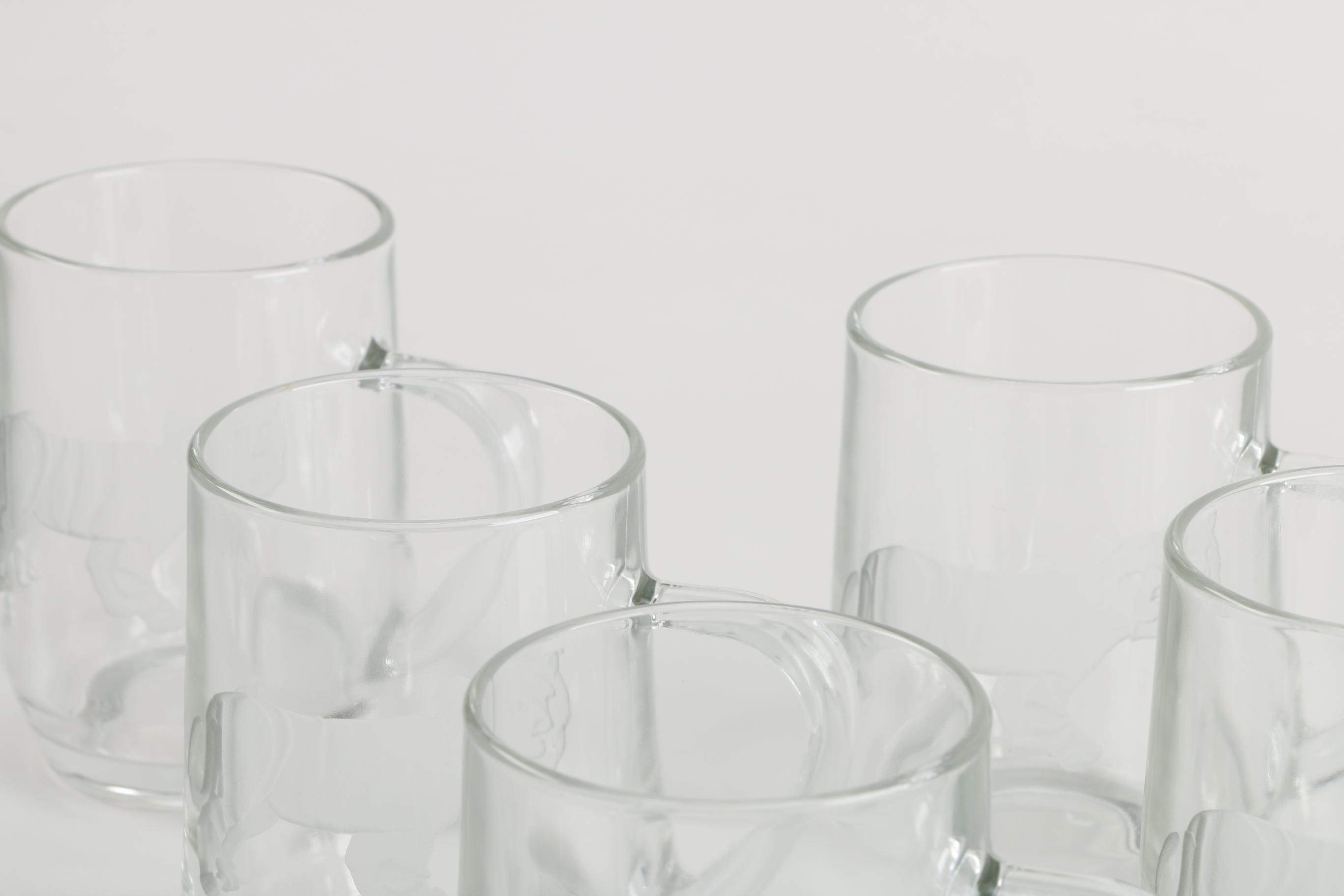 Etched Glass Mugs