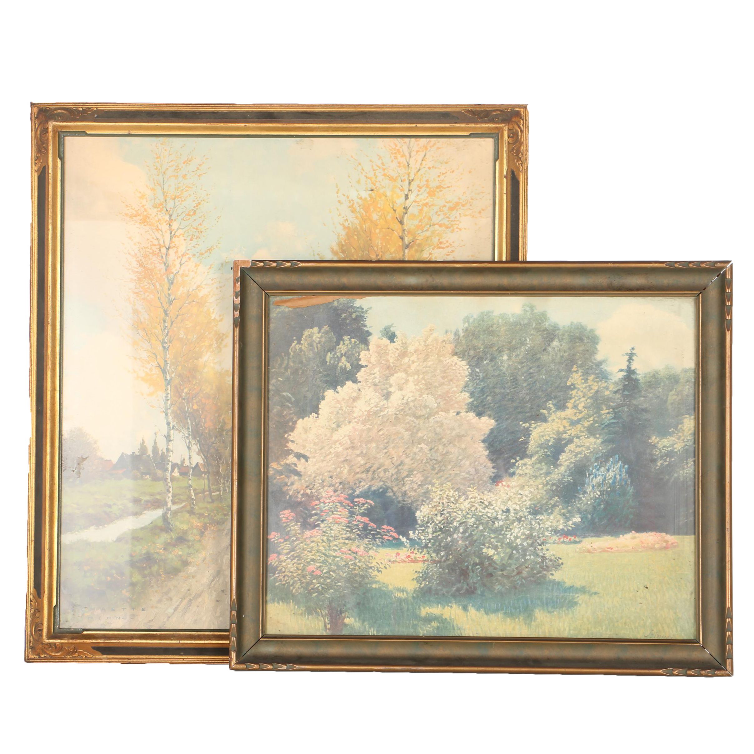 Offset Lithograph Landscapes