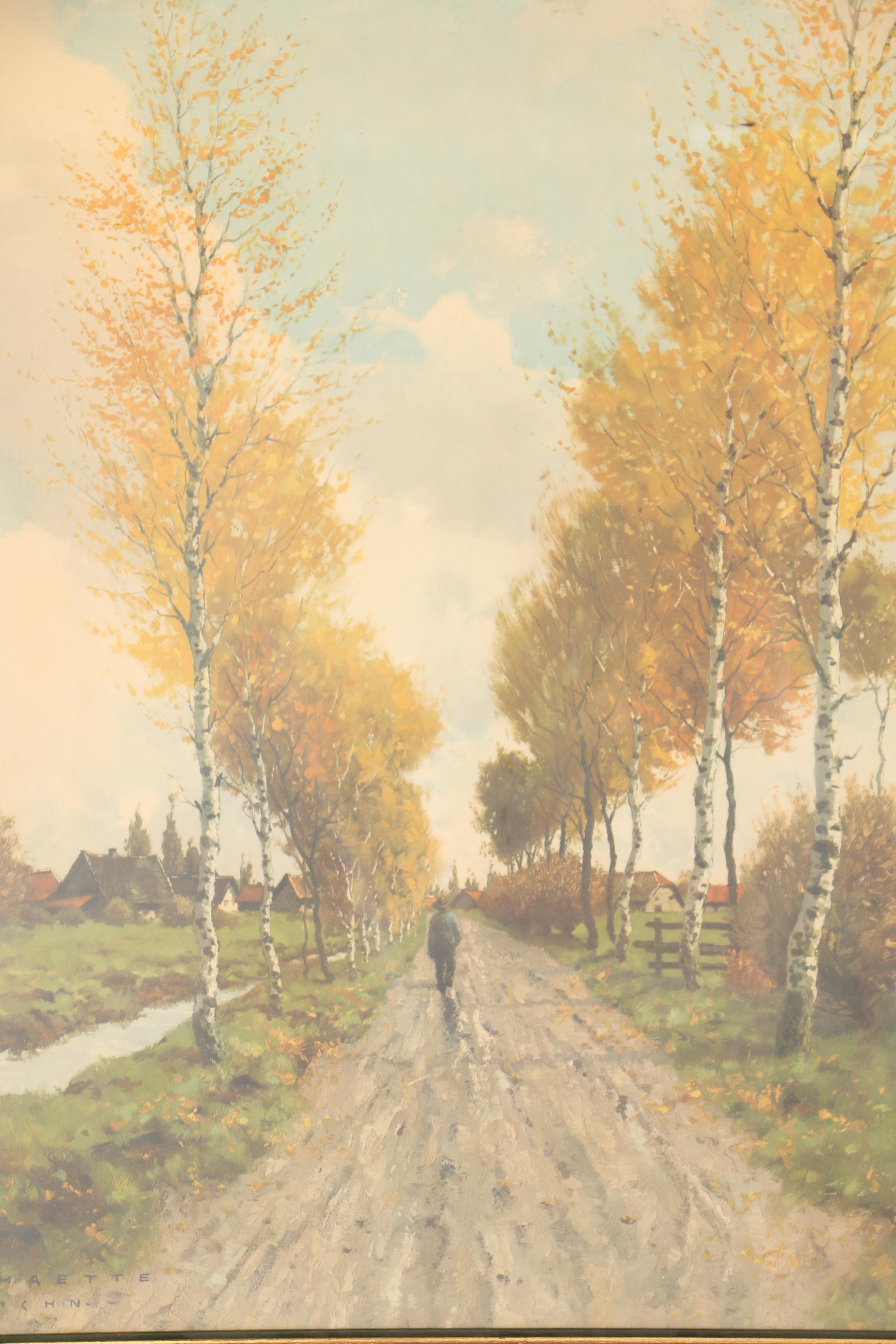 Offset Lithograph Landscapes