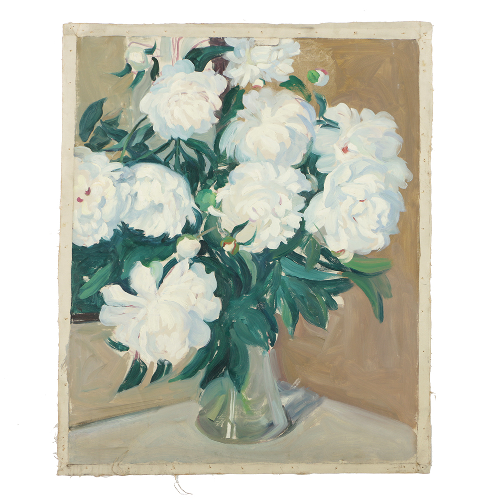 Emily B. Waite Oil Painting on Unstretched Canvas Floral Still Life