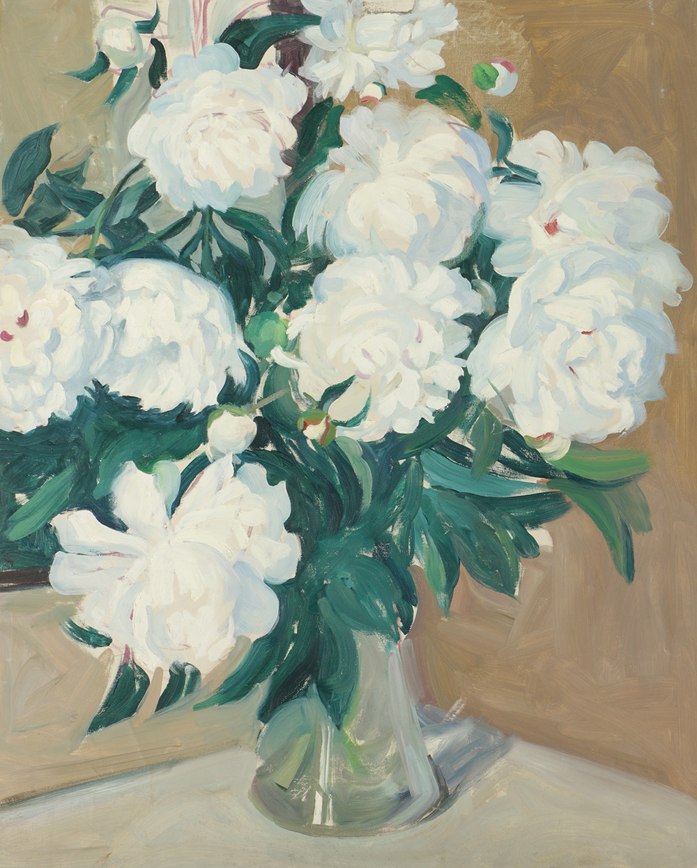 Emily B. Waite Oil Painting on Unstretched Canvas Floral Still Life