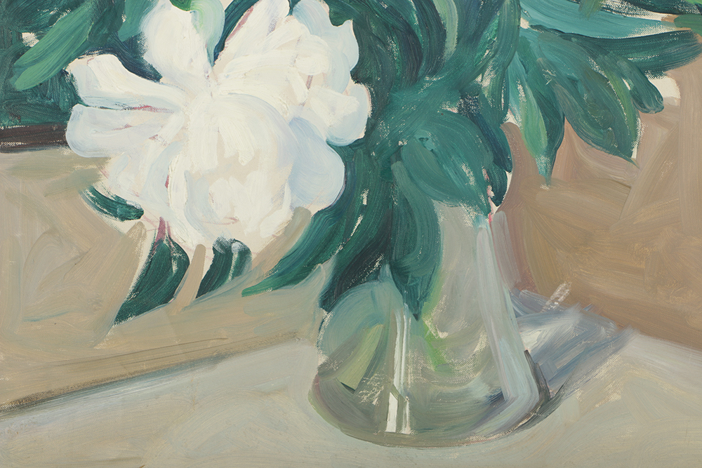 Emily B. Waite Oil Painting on Unstretched Canvas Floral Still Life