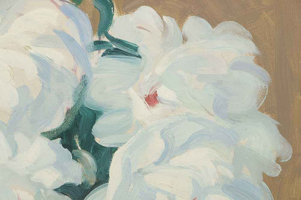 Emily B. Waite Oil Painting on Unstretched Canvas Floral Still Life