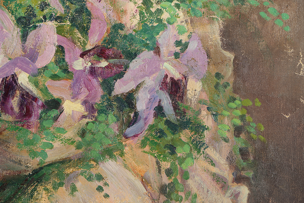 Emily B. Waite Oil Painting on Unstretched Canvas Portrait of a Woman