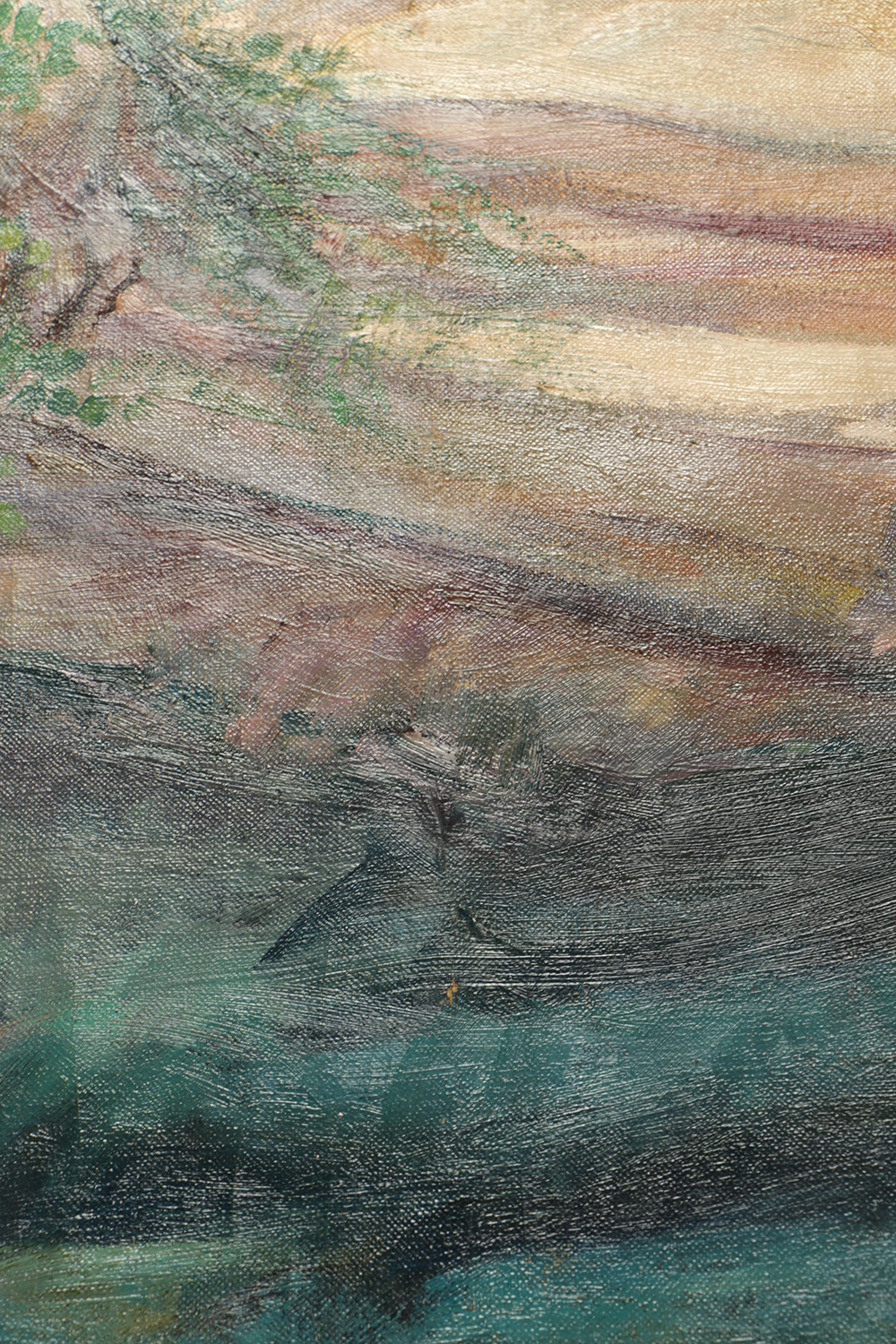 Emily B. Waite Oil Painting on Unstretched Canvas Portrait of a Woman