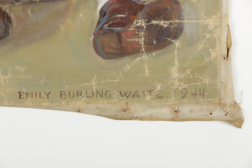 Emily B. Waite Oil Painting on Unstretched Canvas Portrait of a Baby