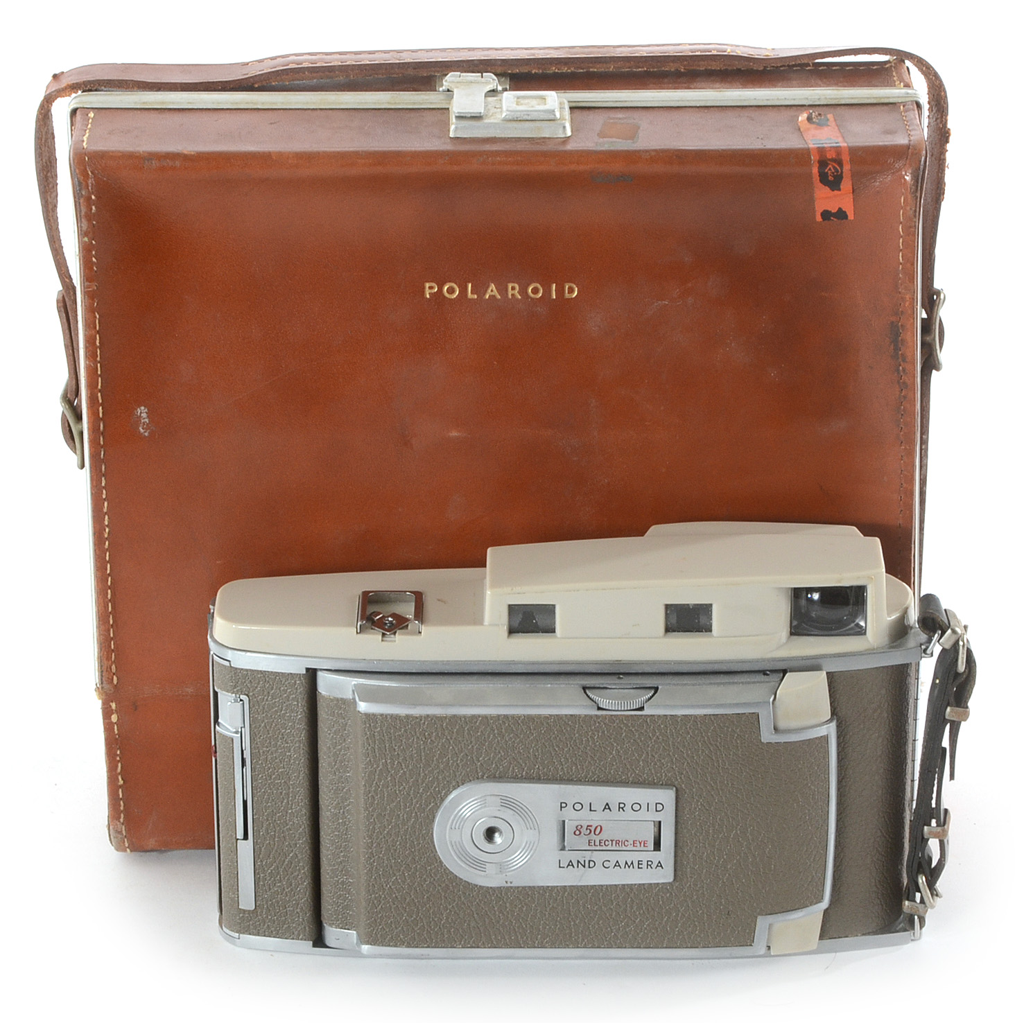 Three Vintage Polaroid Cameras in Cases