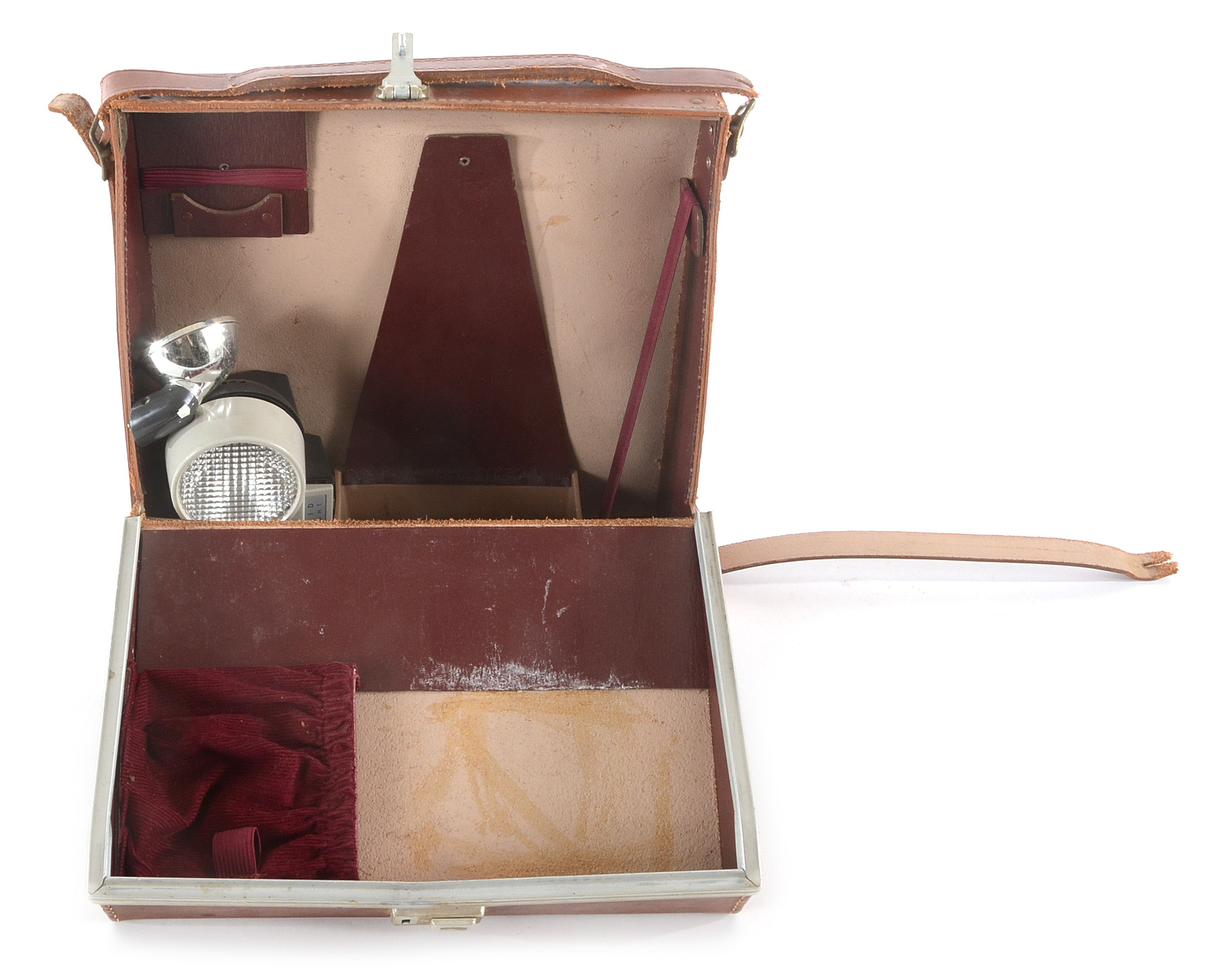 Three Vintage Polaroid Cameras in Cases