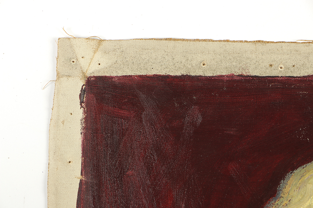 Emily B. Waite Oil Painting on Unstretched Canvas of a Blonde Girl