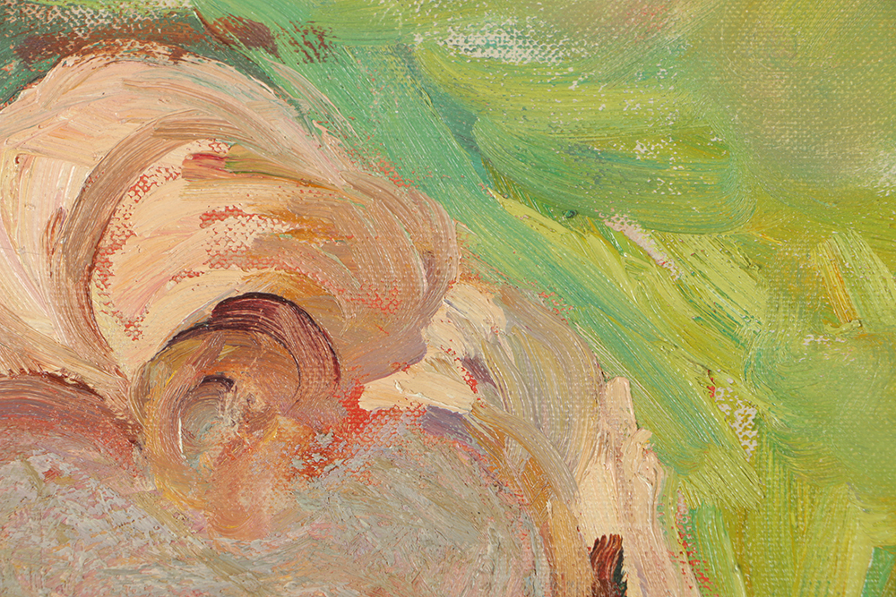 Emily B. Waite Oil Painting on Unstretched Canvas of a Child