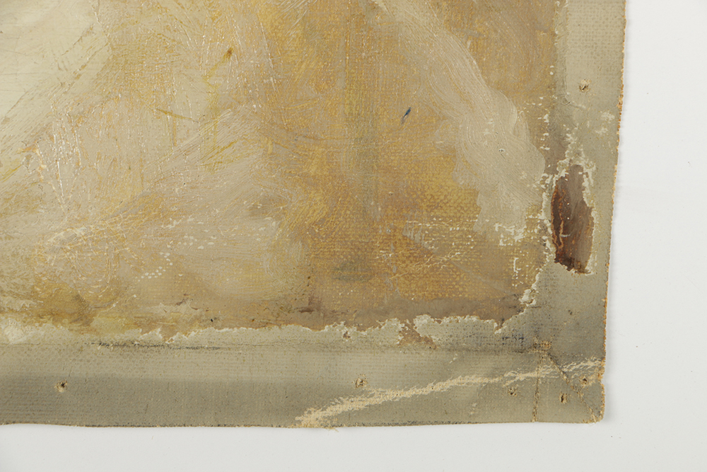 Emily B. Waite Oil Painting on Unstreached Canvas Portrait of a Woman