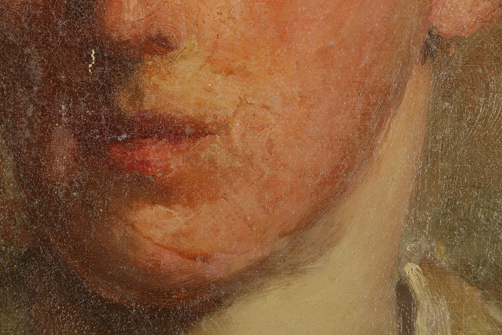 Emily B. Waite Oil Painting on Unstreached Canvas Portrait of a Woman