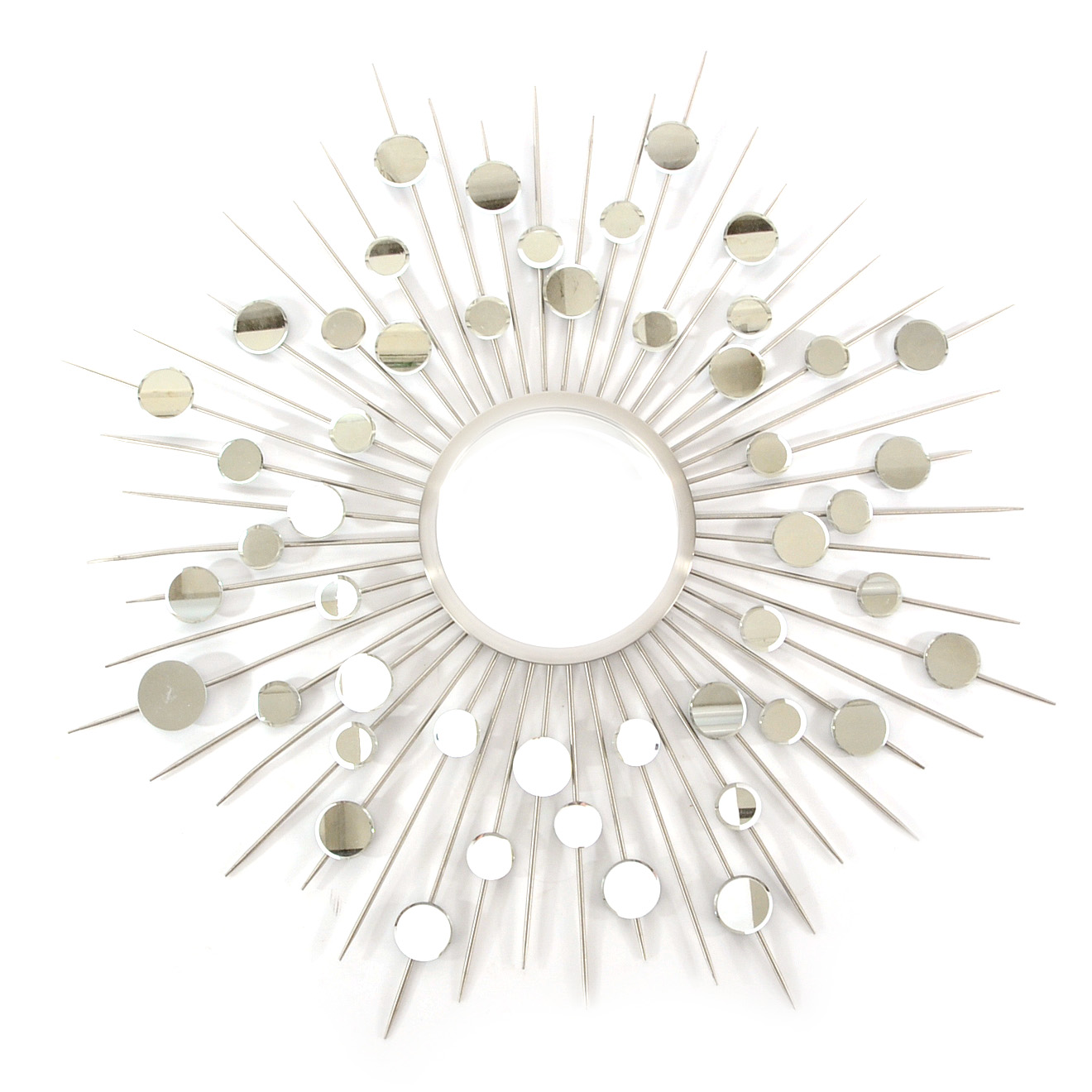 "Raindrops" Convex Sunburst Wall Mirror