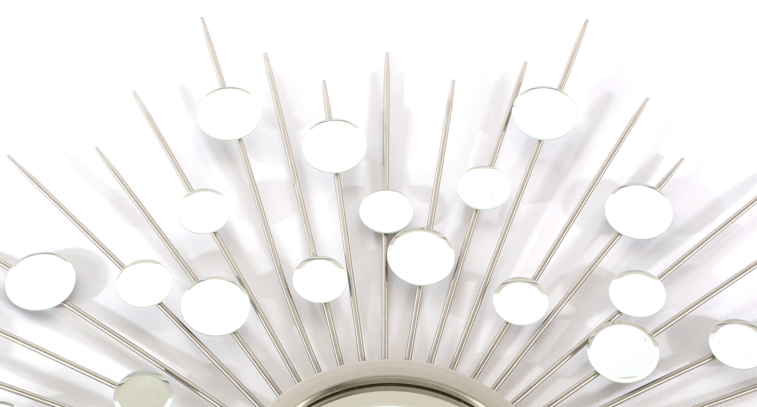 "Raindrops" Convex Sunburst Wall Mirror