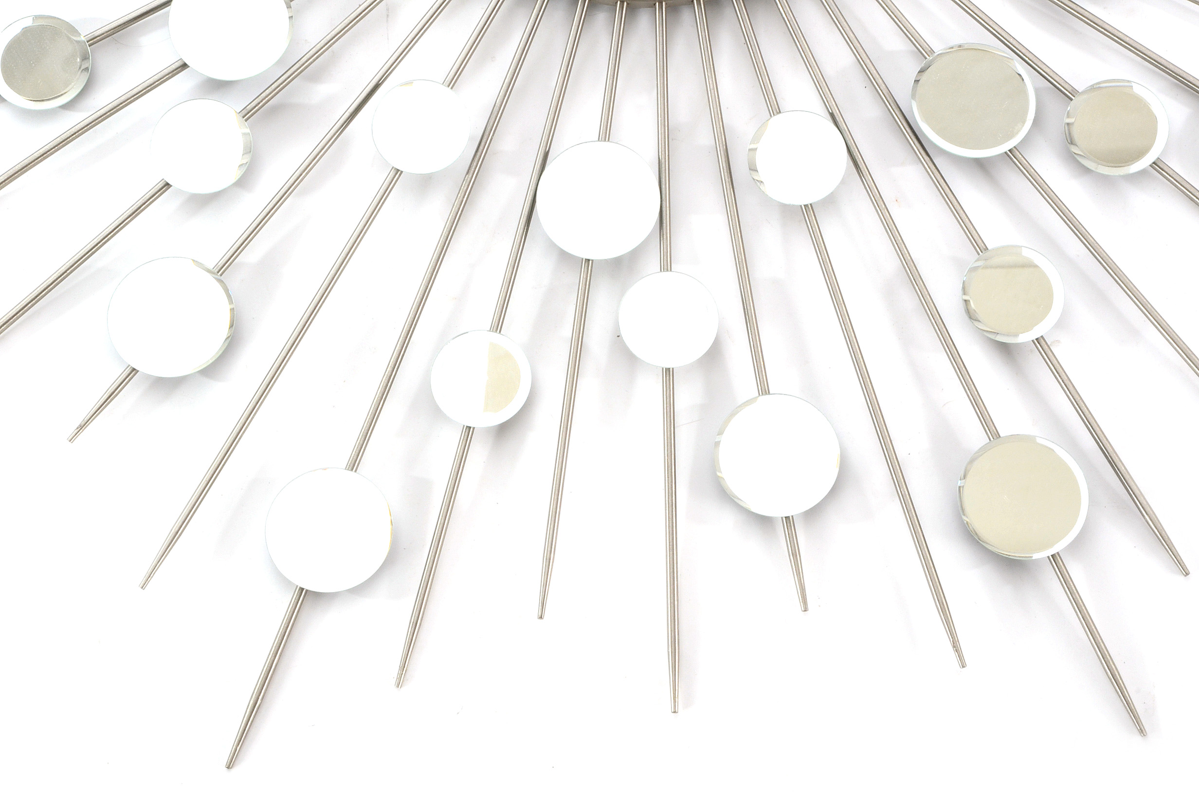 "Raindrops" Convex Sunburst Wall Mirror