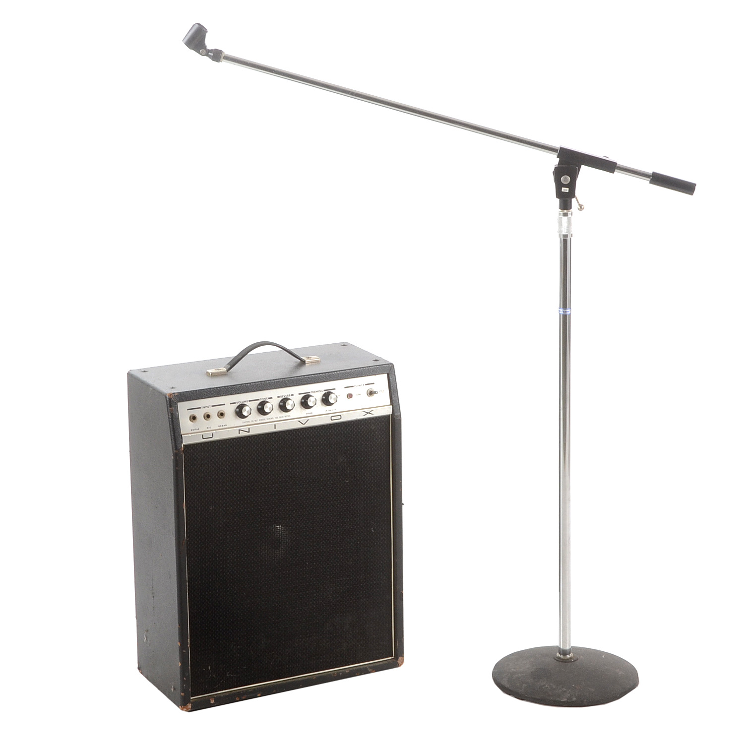 Univox Guitar Amplifier and Microphone Stand
