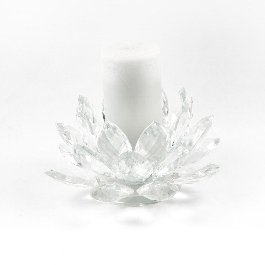 Crystal Lotus Candle Holder from Z Gallerie