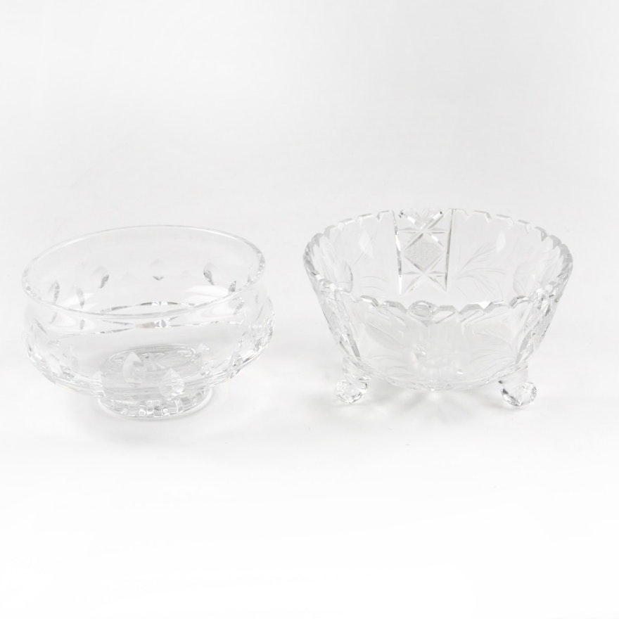 Pair of Crystal Dishes Including Waterford