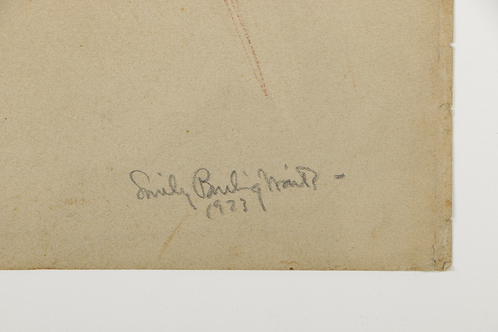 Emily B. Waite Pastel on Paper Portrait of a Woman