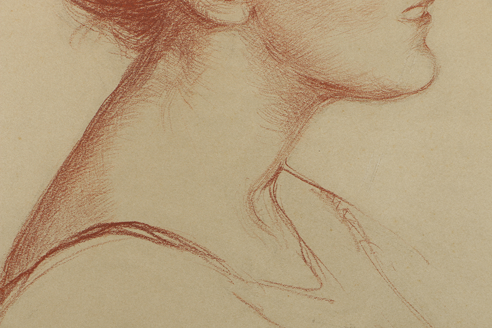 Emily B. Waite Pastel on Paper Portrait of a Woman