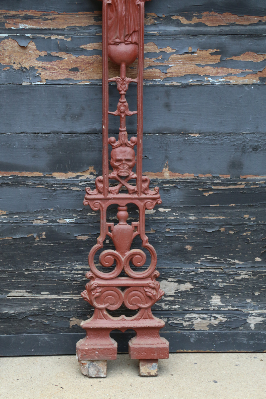 Large Antique Cast Iron Church Cross