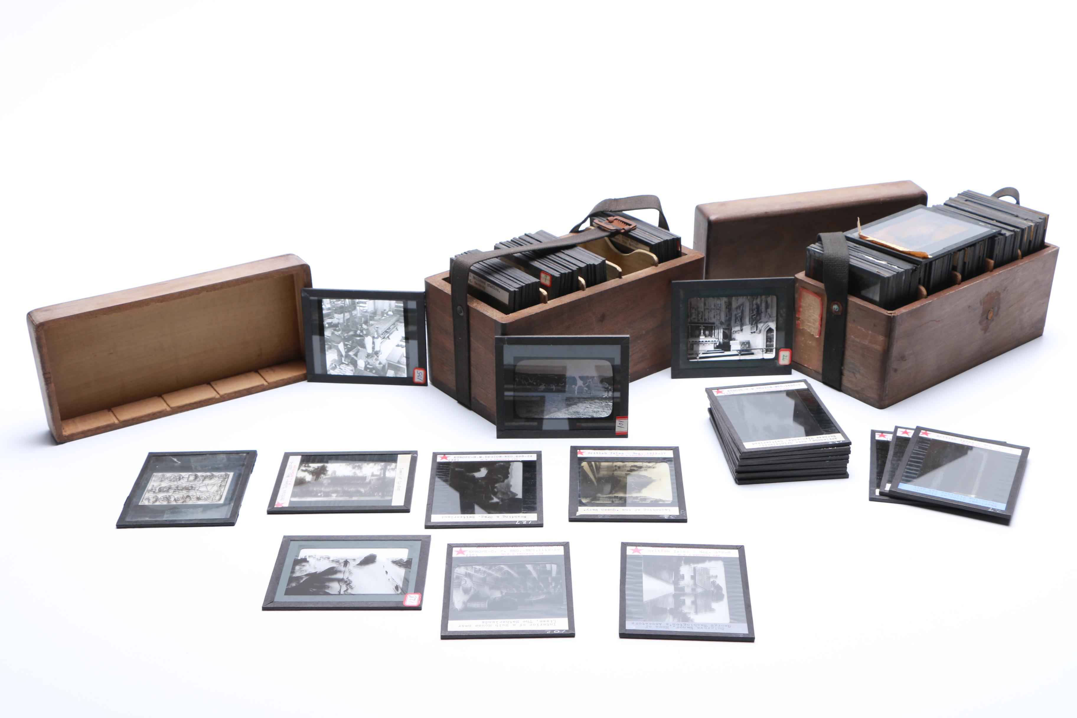 Vintage Glass Projector Slides