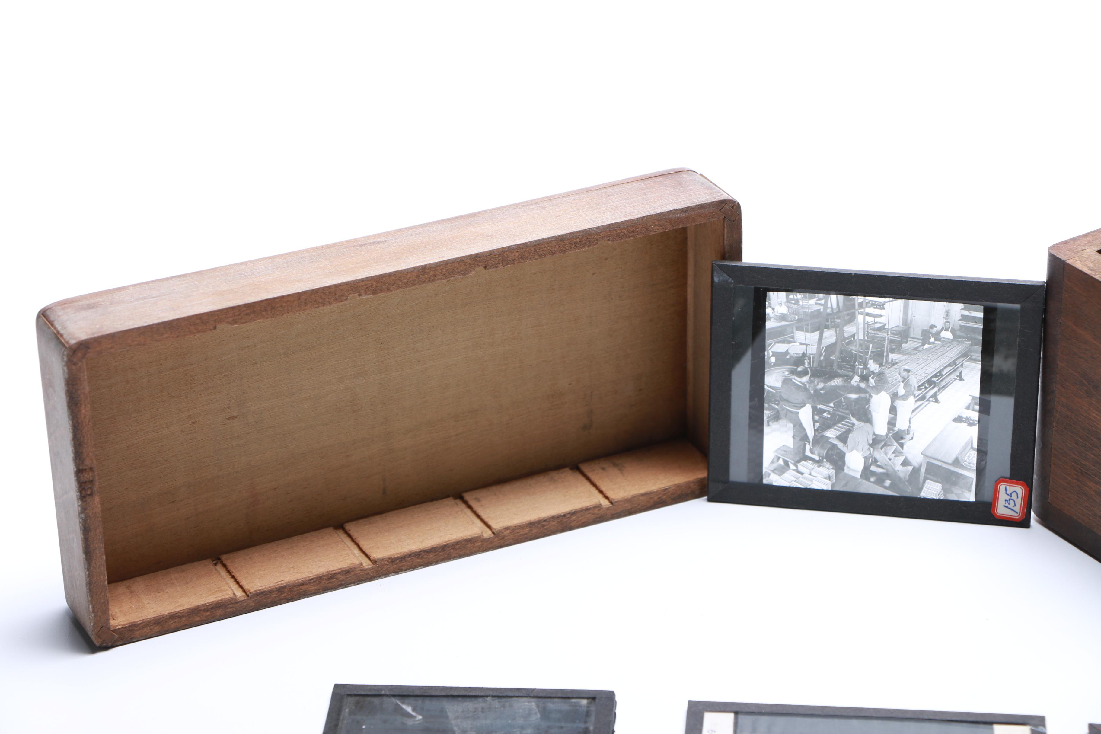 Vintage Glass Projector Slides