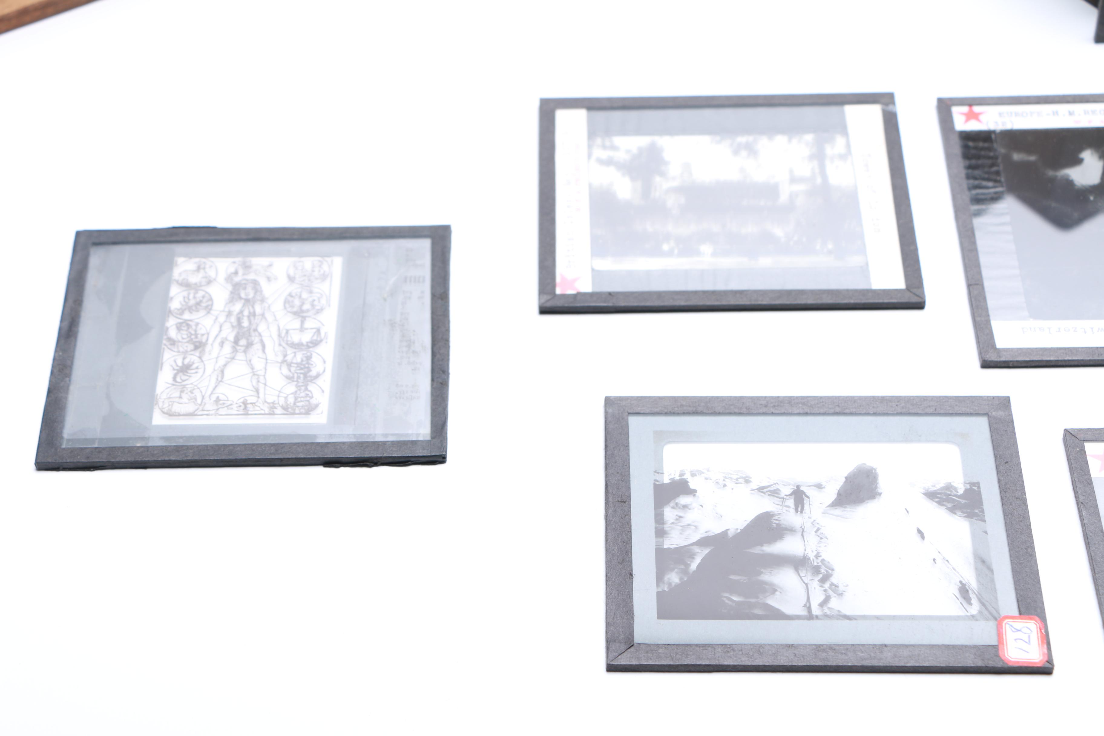 Vintage Glass Projector Slides