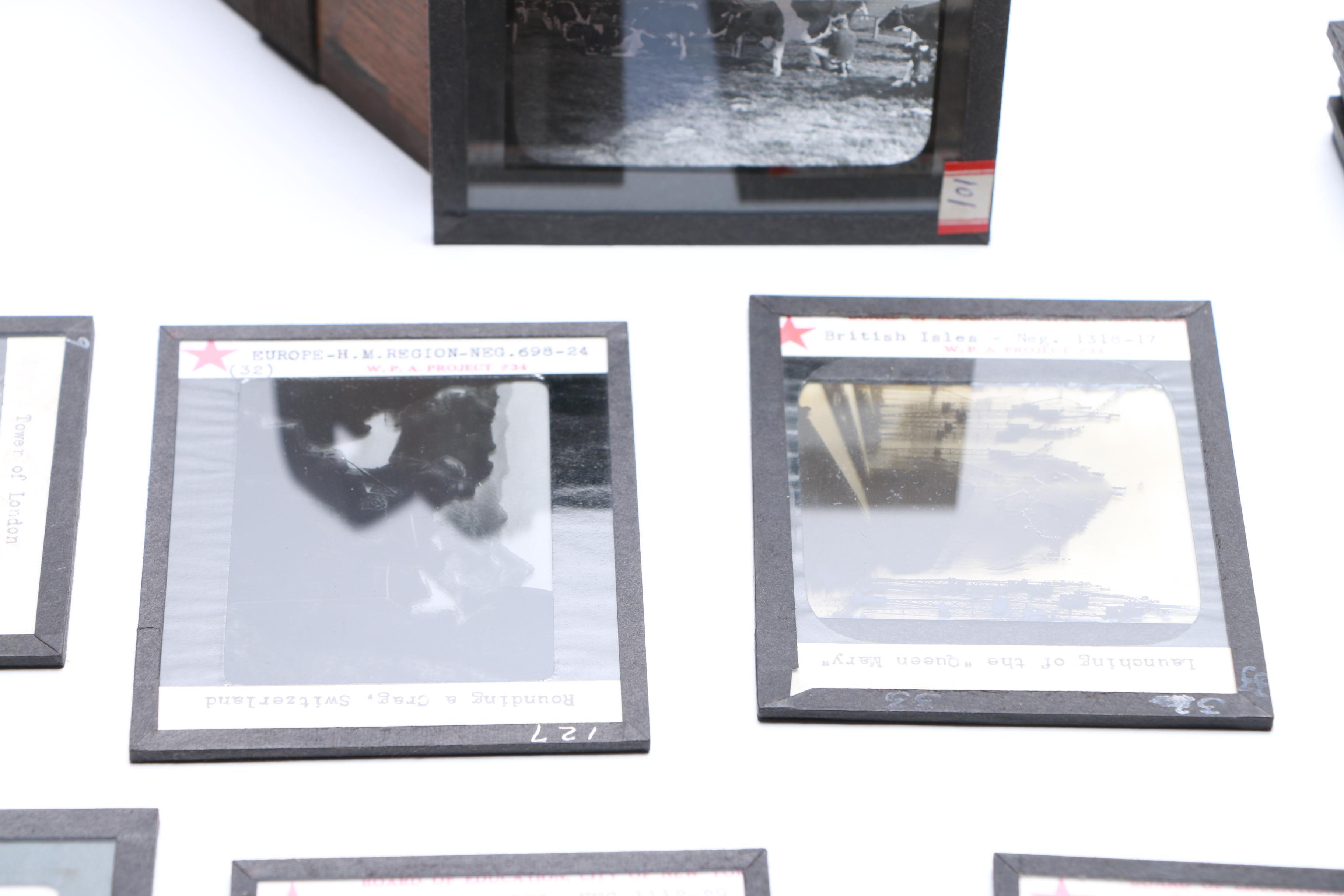Vintage Glass Projector Slides