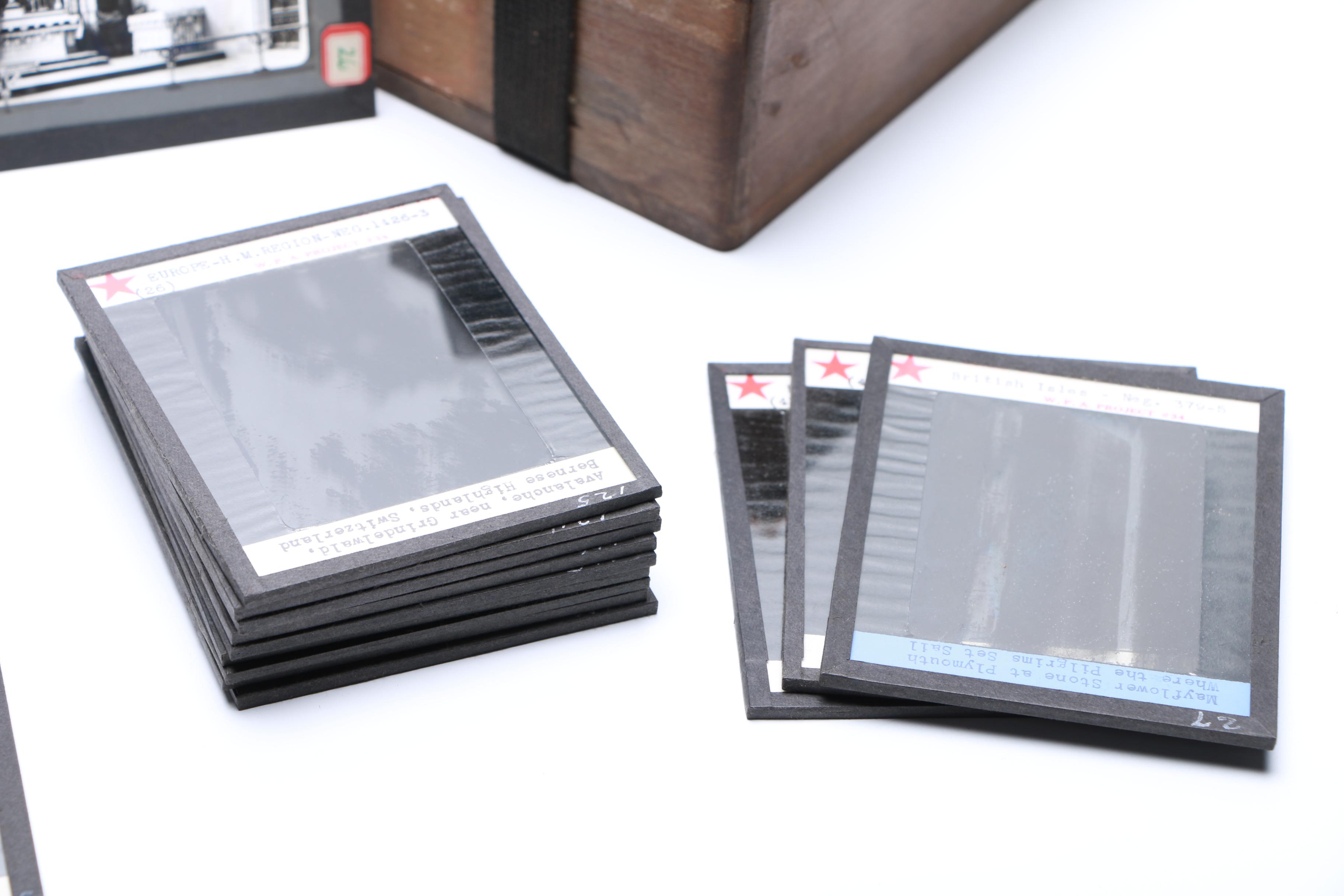 Vintage Glass Projector Slides