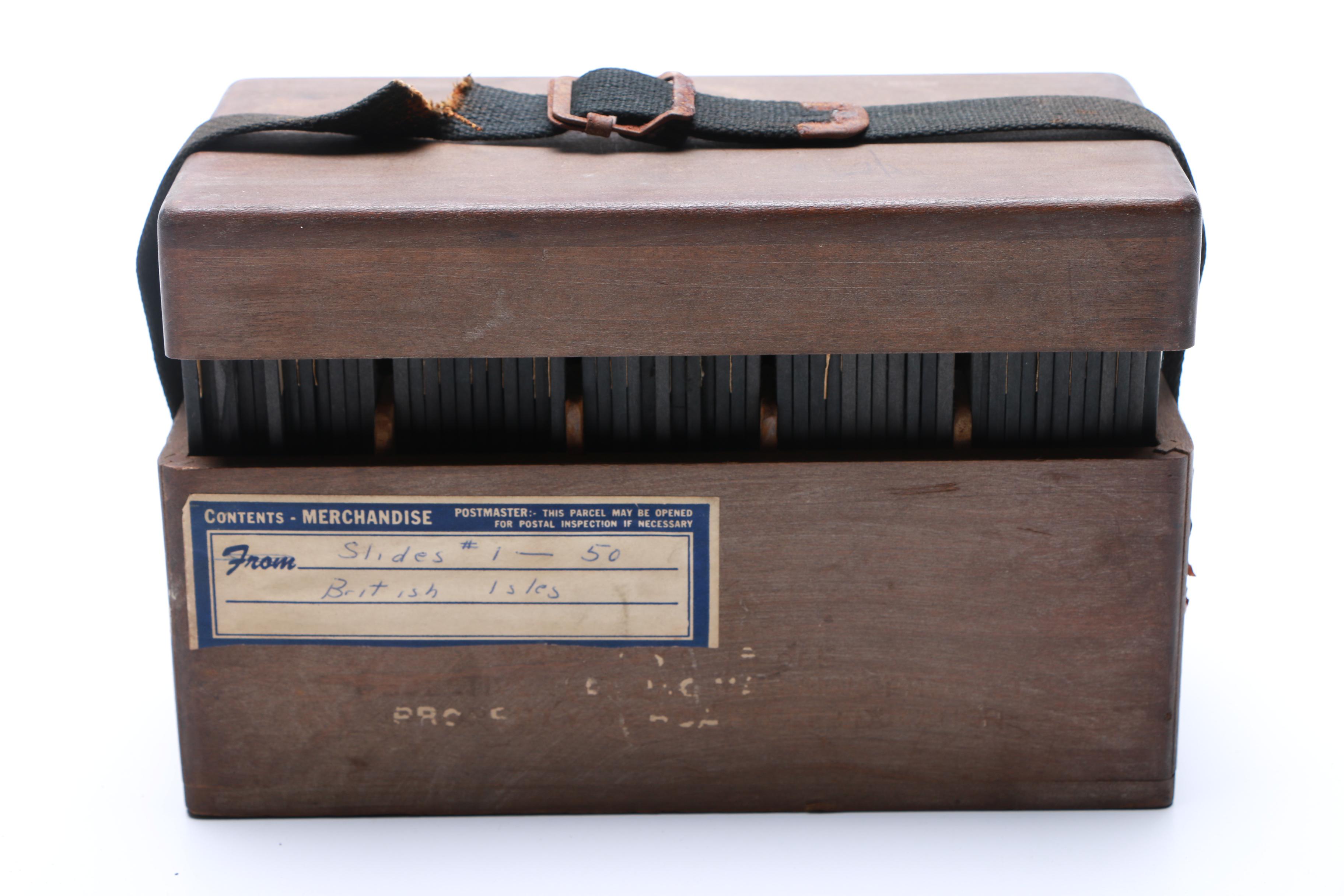 Vintage Glass Projector Slides