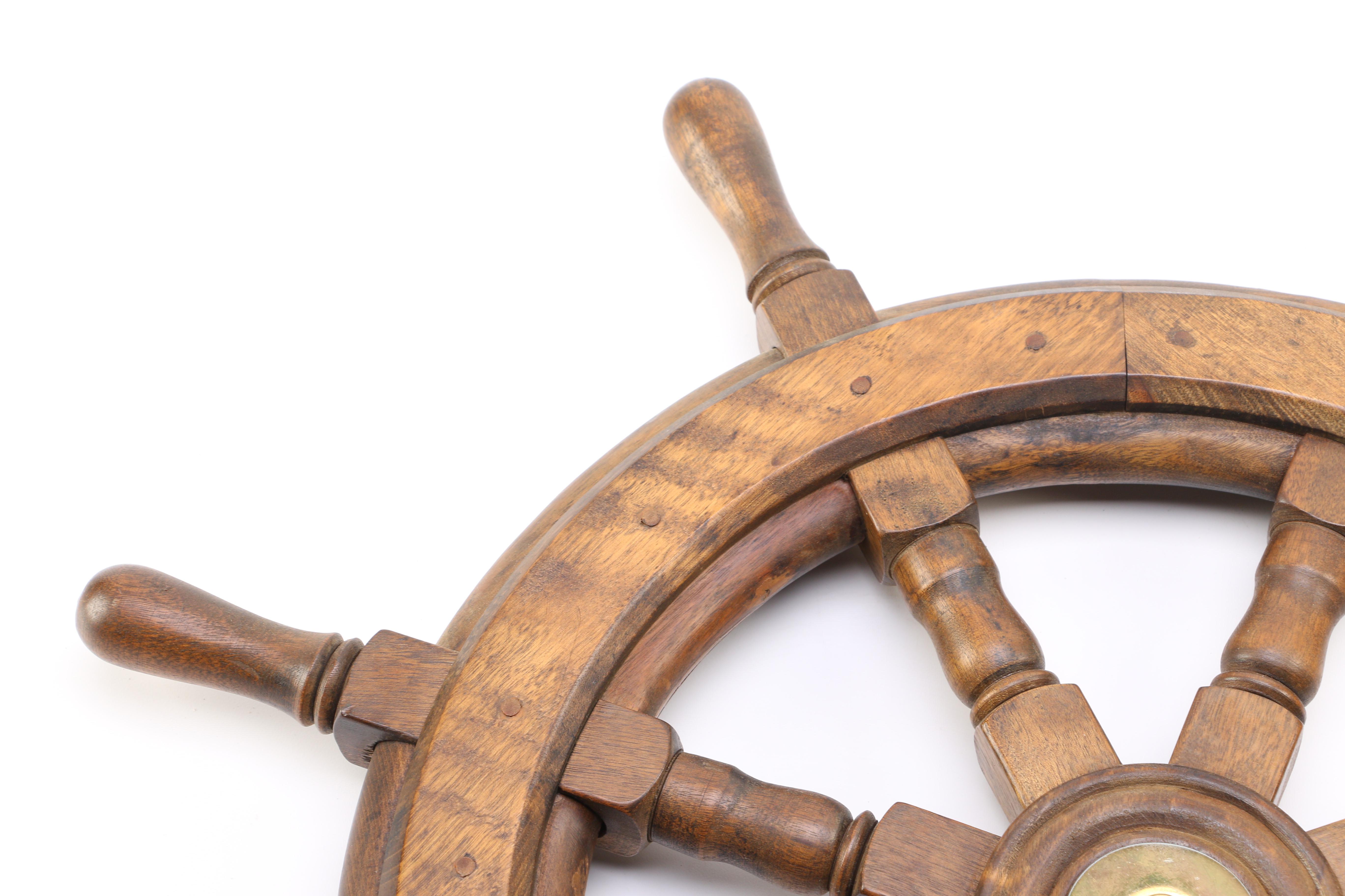 Oak Nautical Ship Steering Wheel