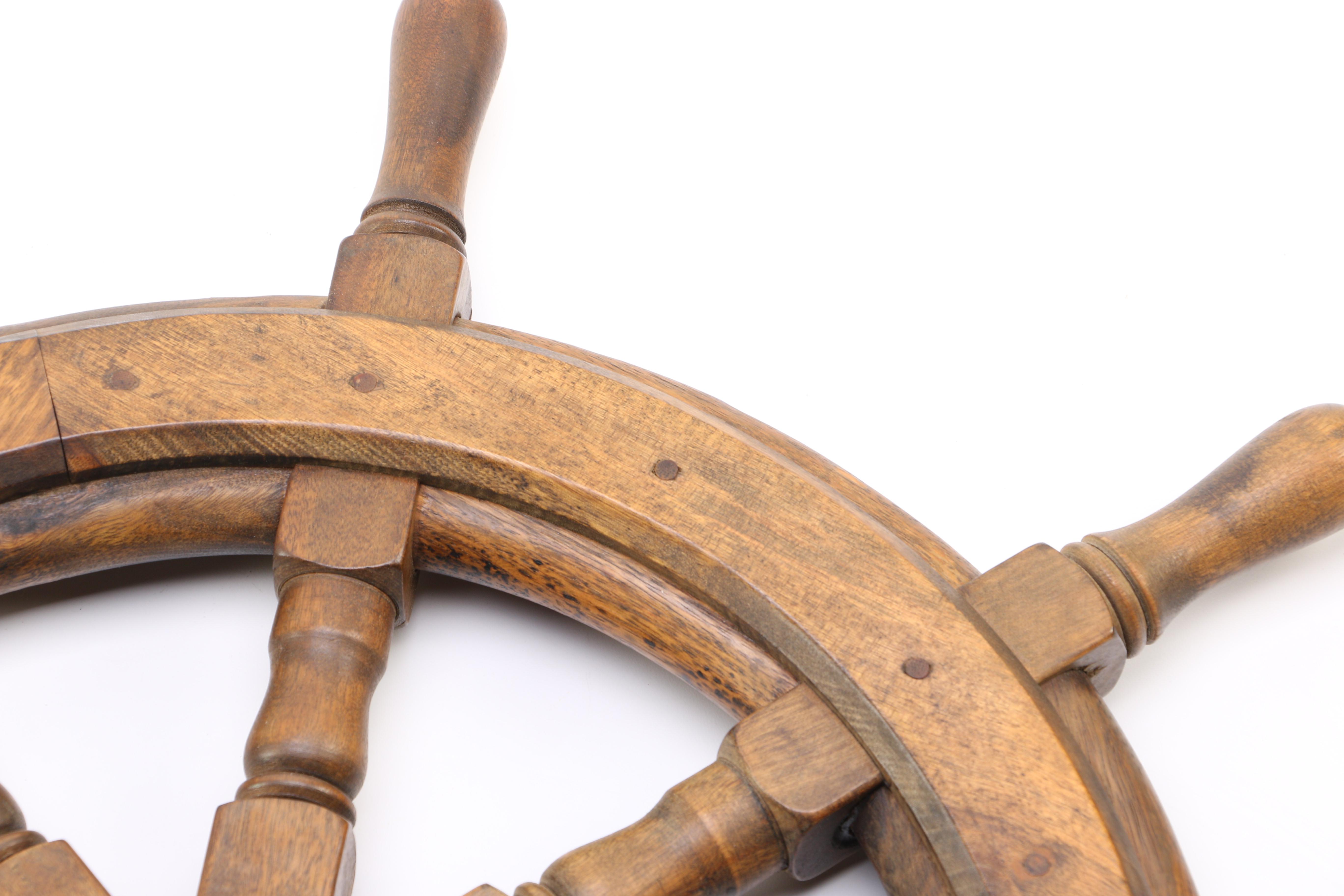 Oak Nautical Ship Steering Wheel