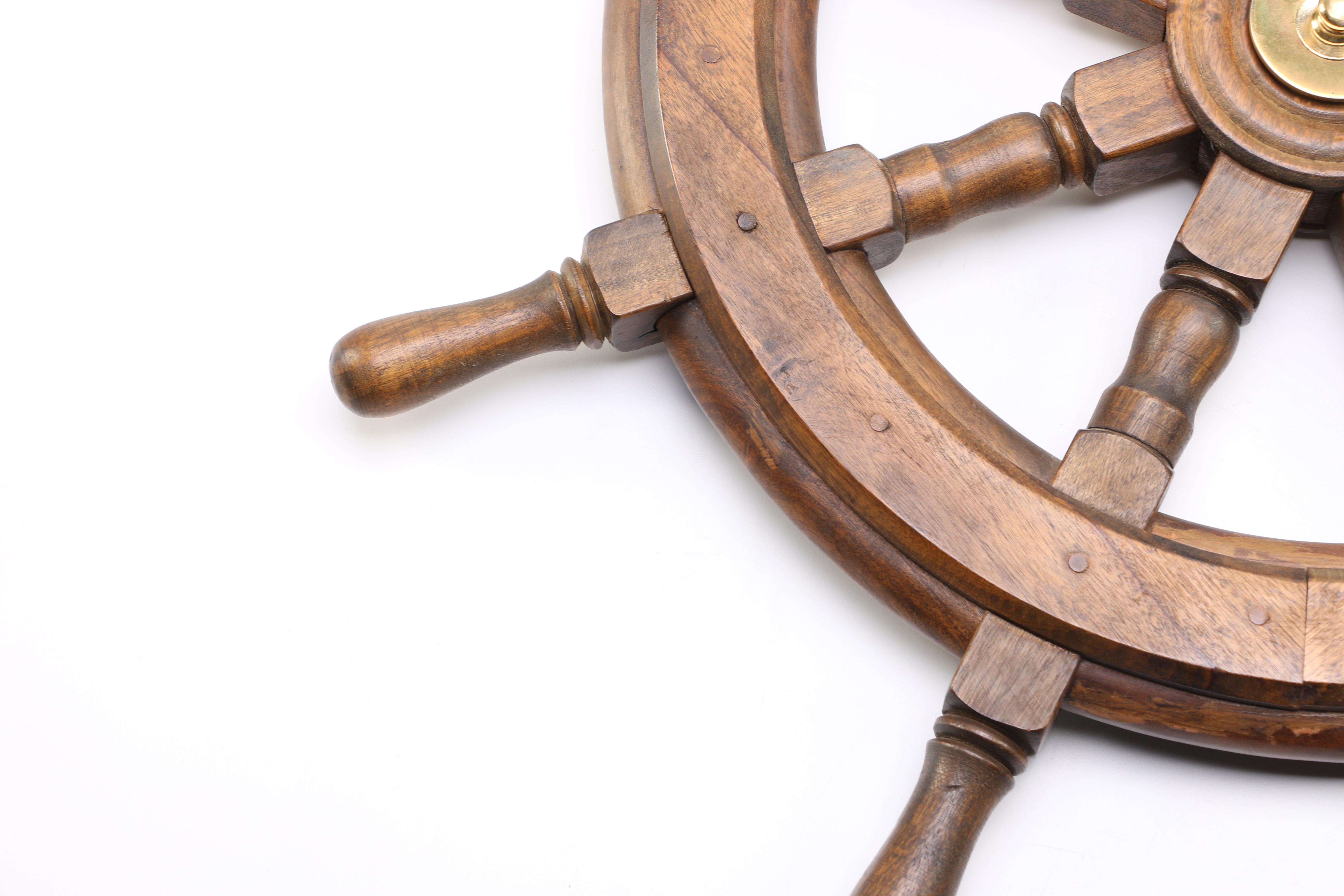 Oak Nautical Ship Steering Wheel