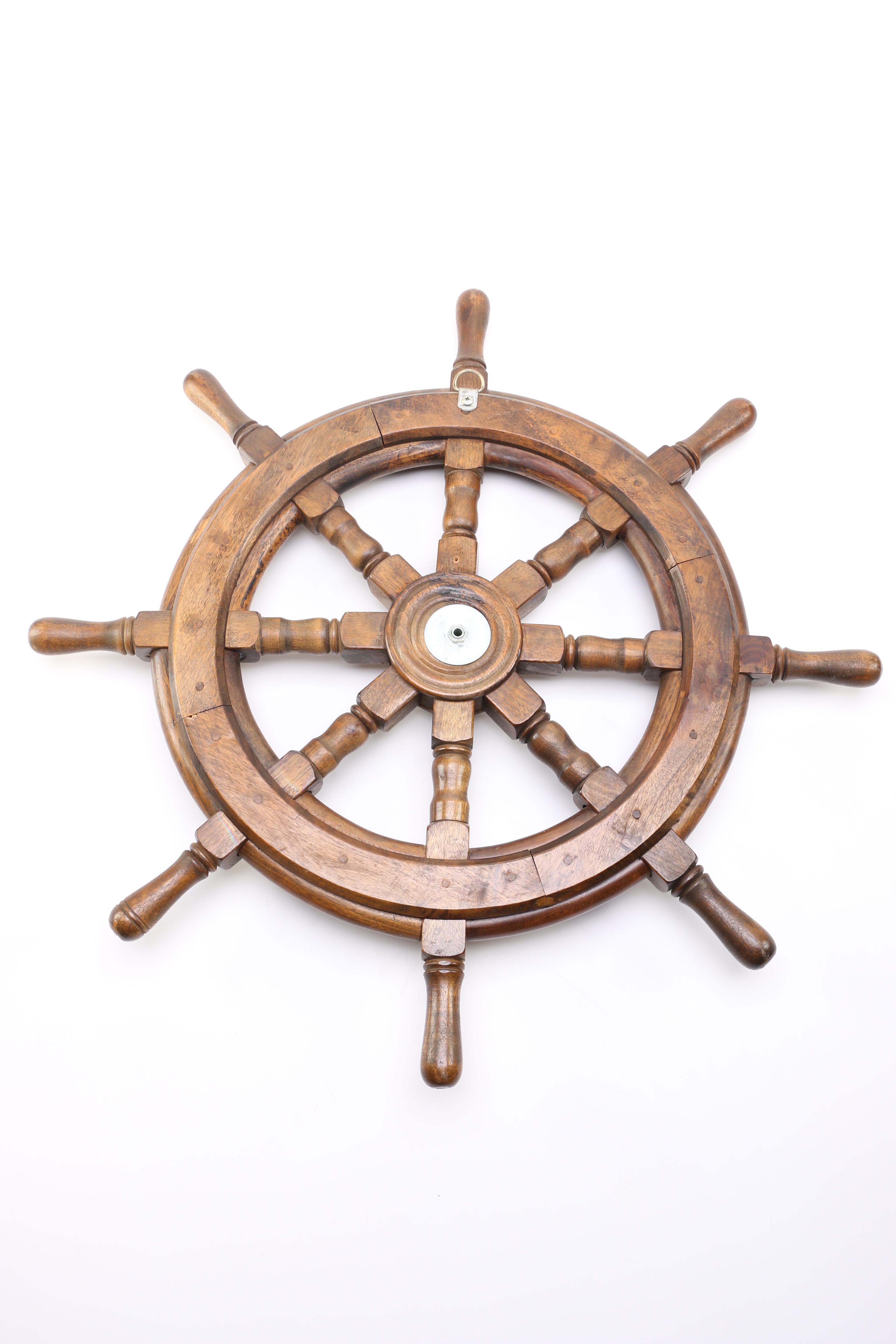 Oak Nautical Ship Steering Wheel