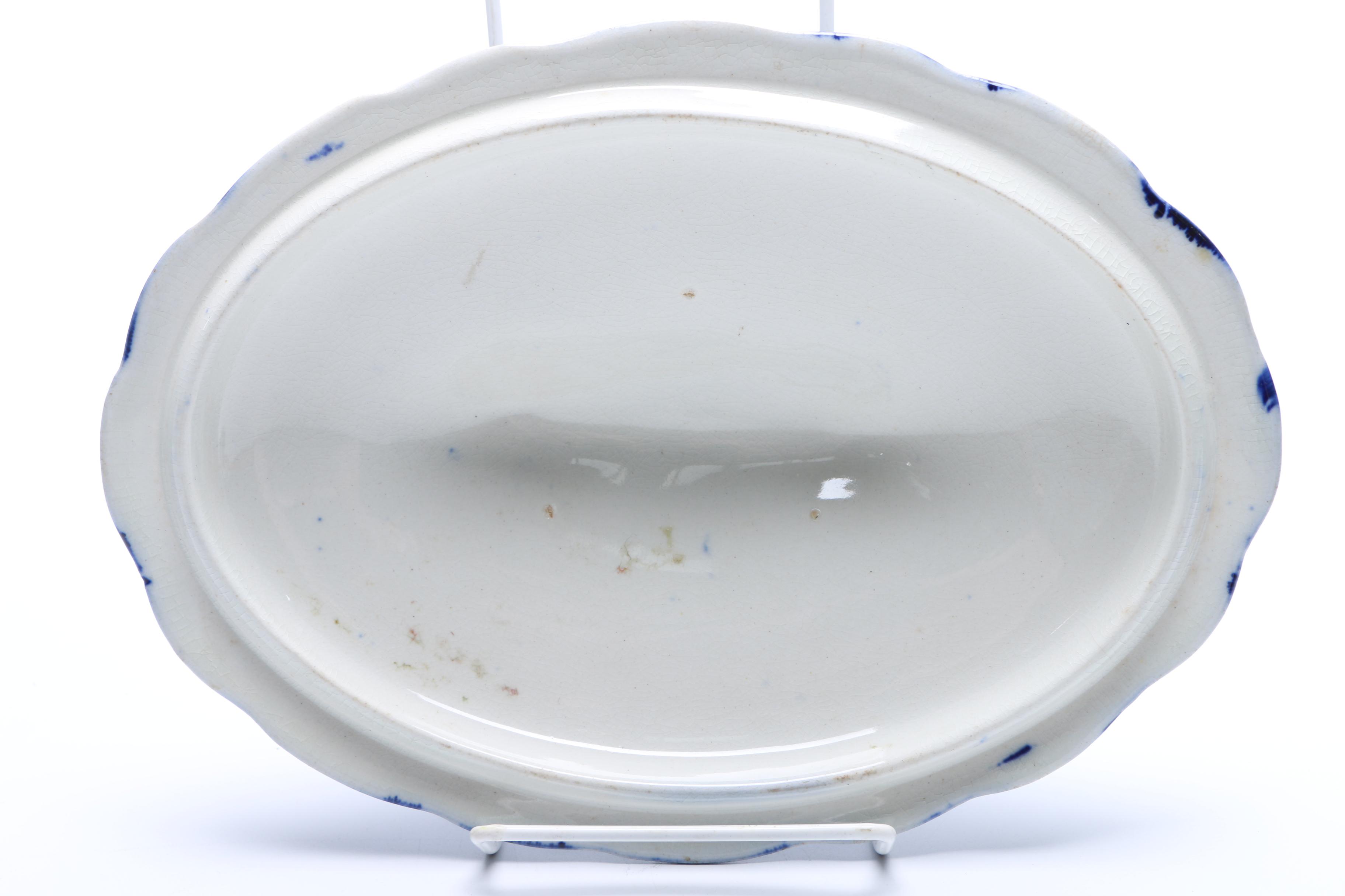 F. Winkle "Togo" Transferware Covered Vegetable Dish