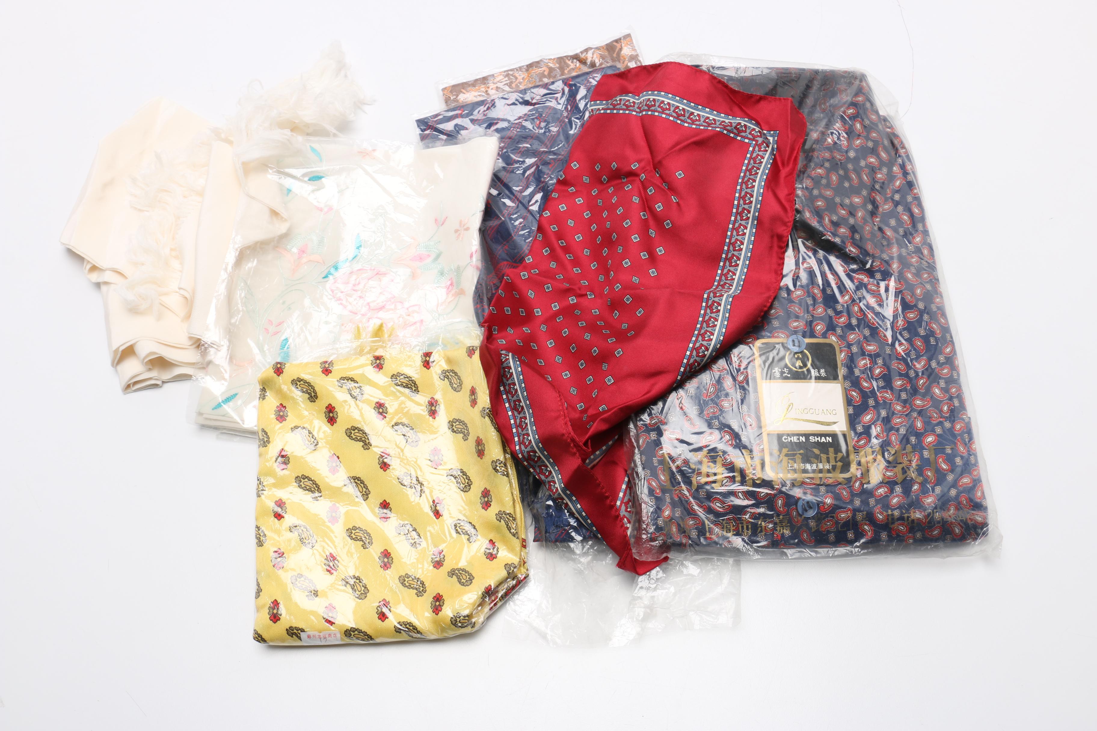 Large Assortment of Chinese Souvenirs Including Meerschaum Jewelry and Panda Items