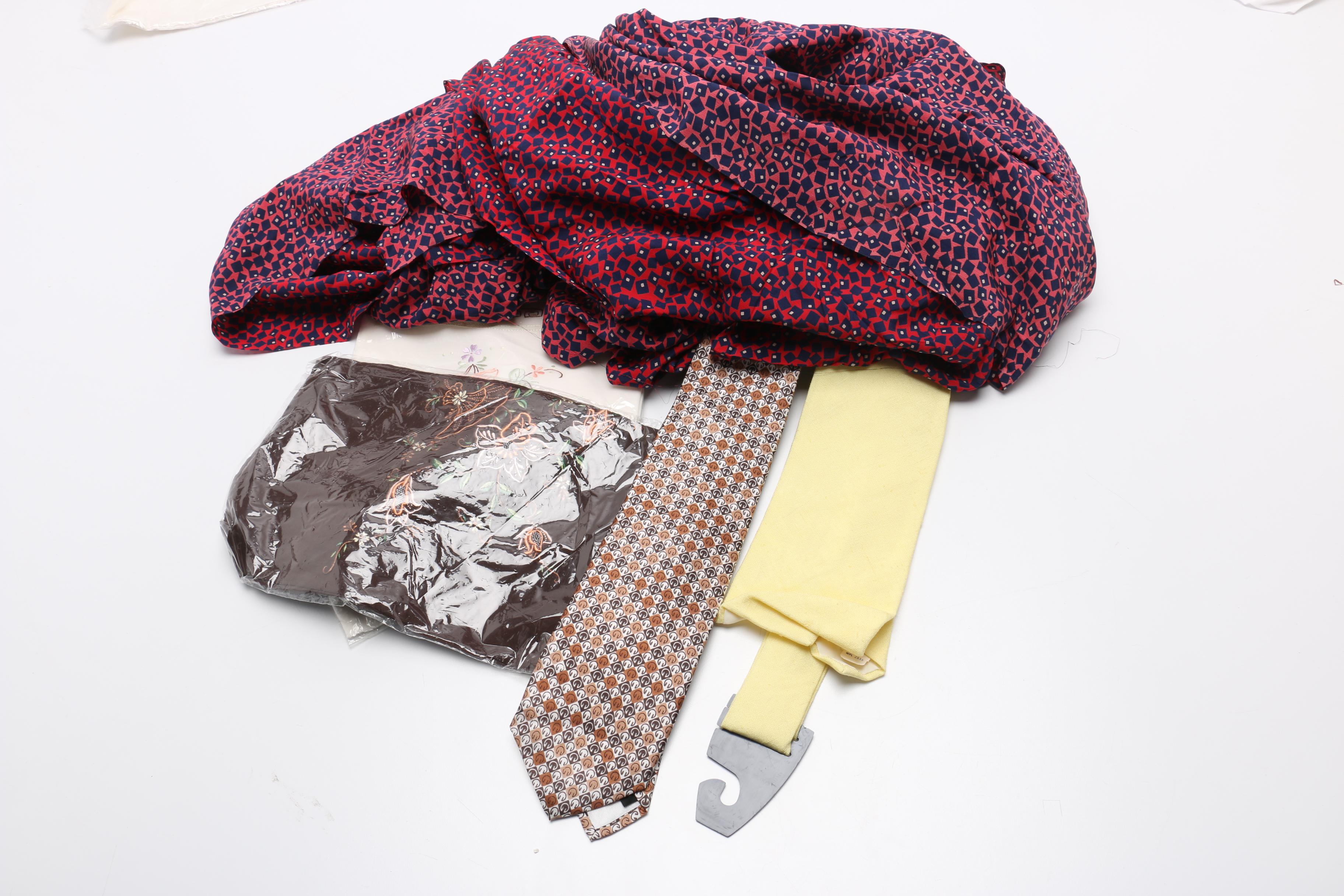 Large Assortment of Chinese Souvenirs Including Meerschaum Jewelry and Panda Items