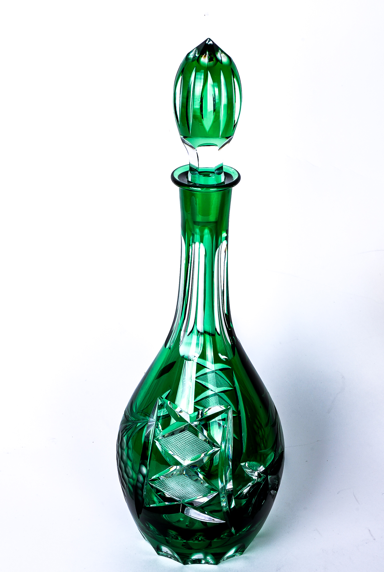 Set of Vintage Lausitzer Colorful Lead Crystal Glassware