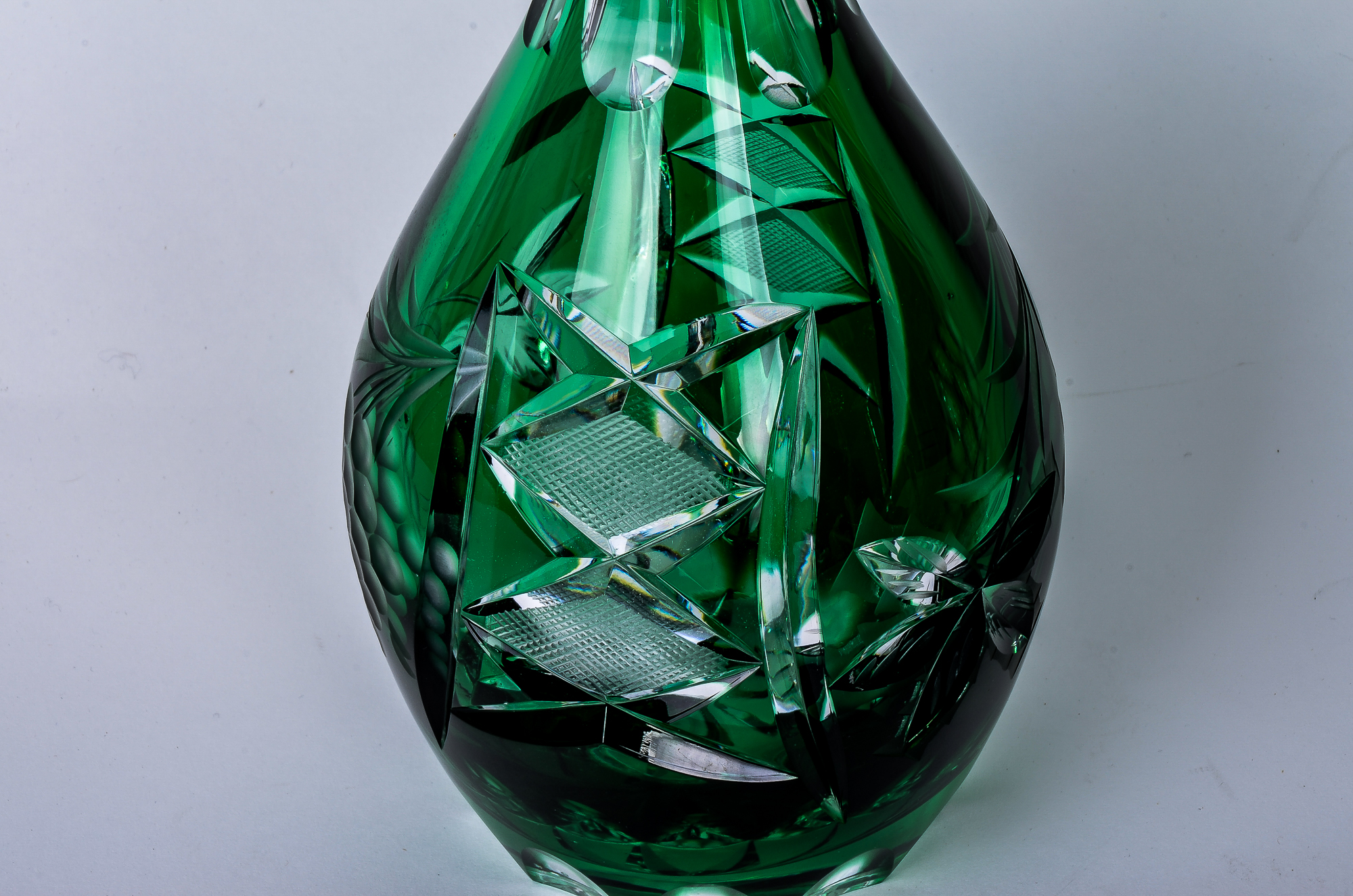 Set of Vintage Lausitzer Colorful Lead Crystal Glassware