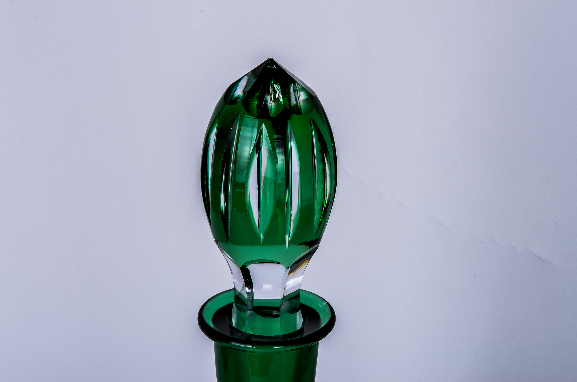 Set of Vintage Lausitzer Colorful Lead Crystal Glassware