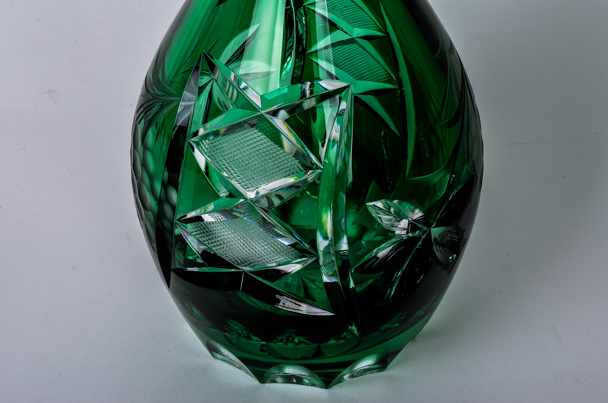 Set of Vintage Lausitzer Colorful Lead Crystal Glassware