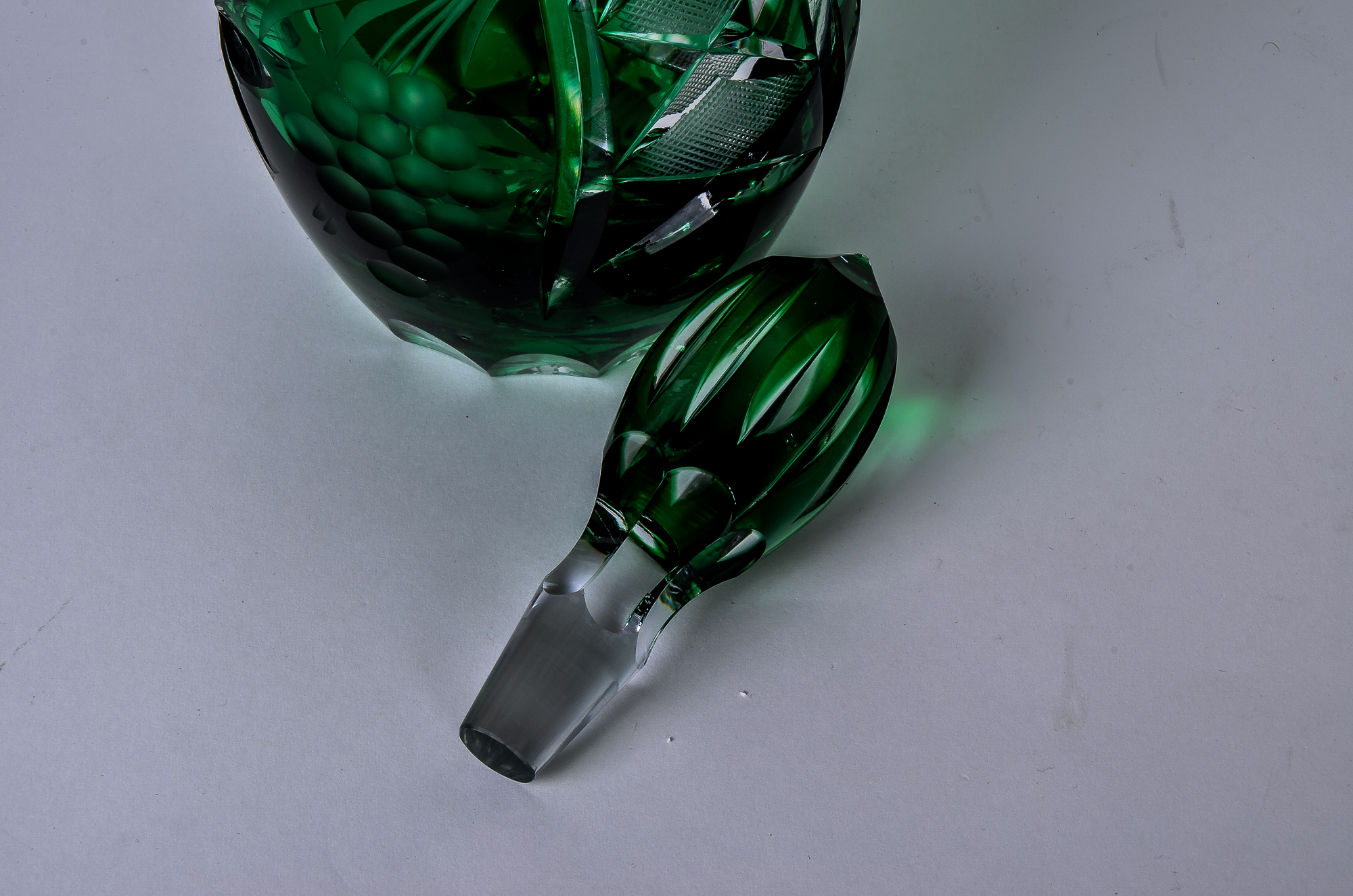 Set of Vintage Lausitzer Colorful Lead Crystal Glassware