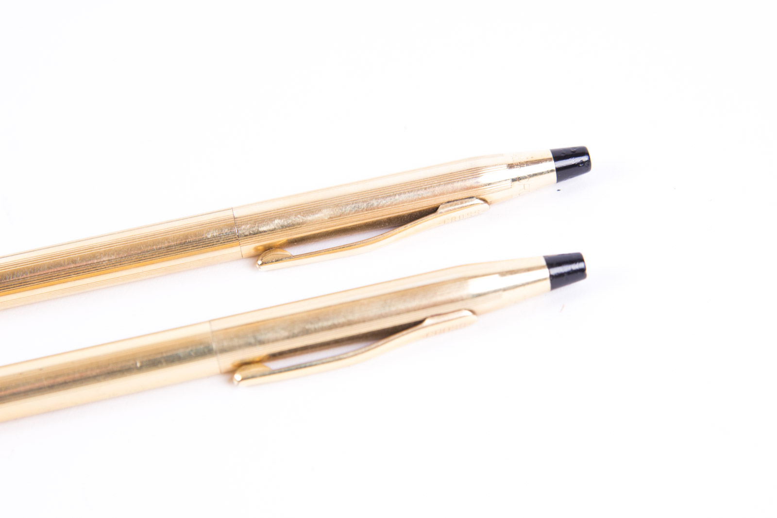 12K Gold Fill Cross Ballpoint Pen and Mechanical Pencil with Original Case