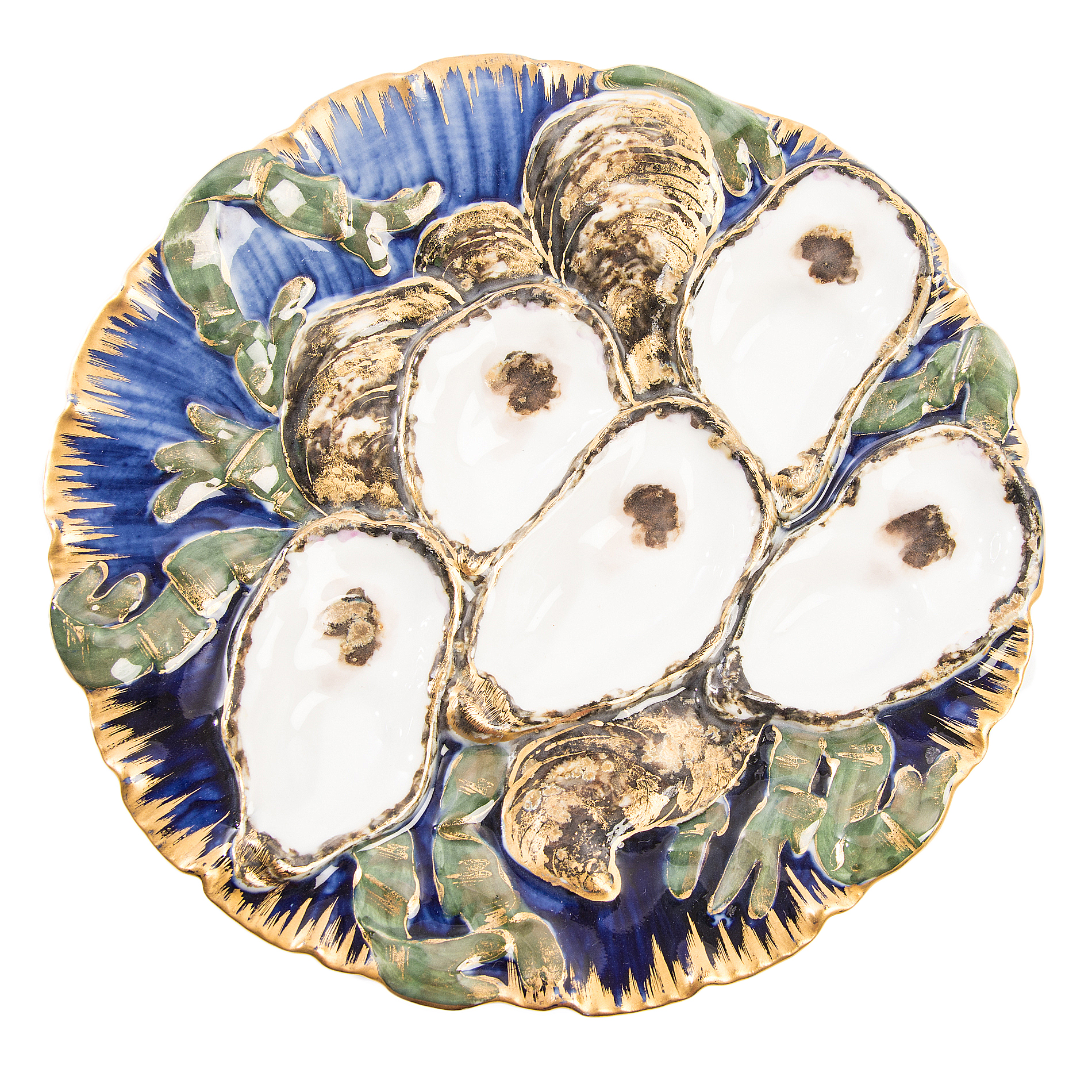 Haviland Oyster Plate from Rutherford B. Hayes White House Service
