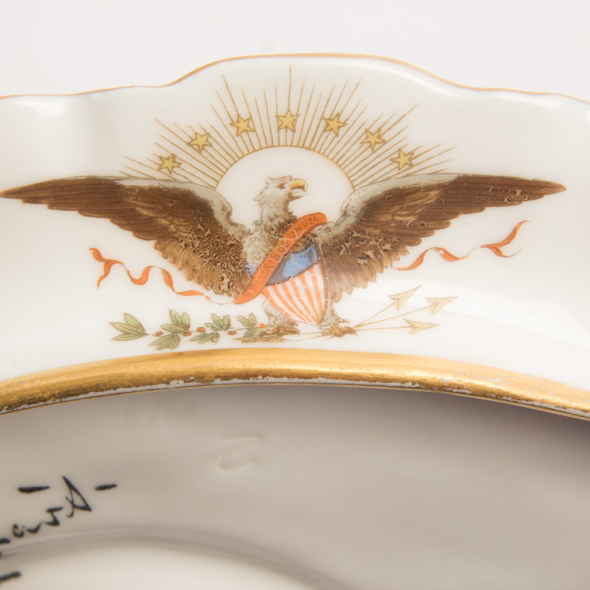 Haviland Oyster Plate from Rutherford B. Hayes White House Service